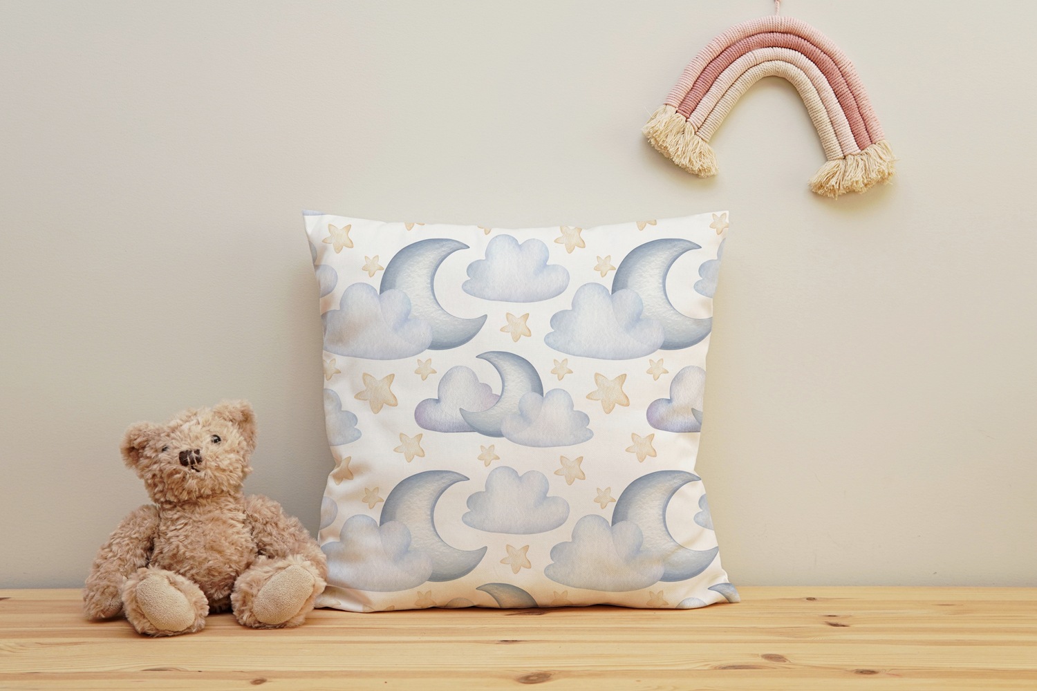 queence Dekokissen »Sternenhimmel«, Kissenhülle mit HD Premium Druck, geruchsneutral, 40x40cm