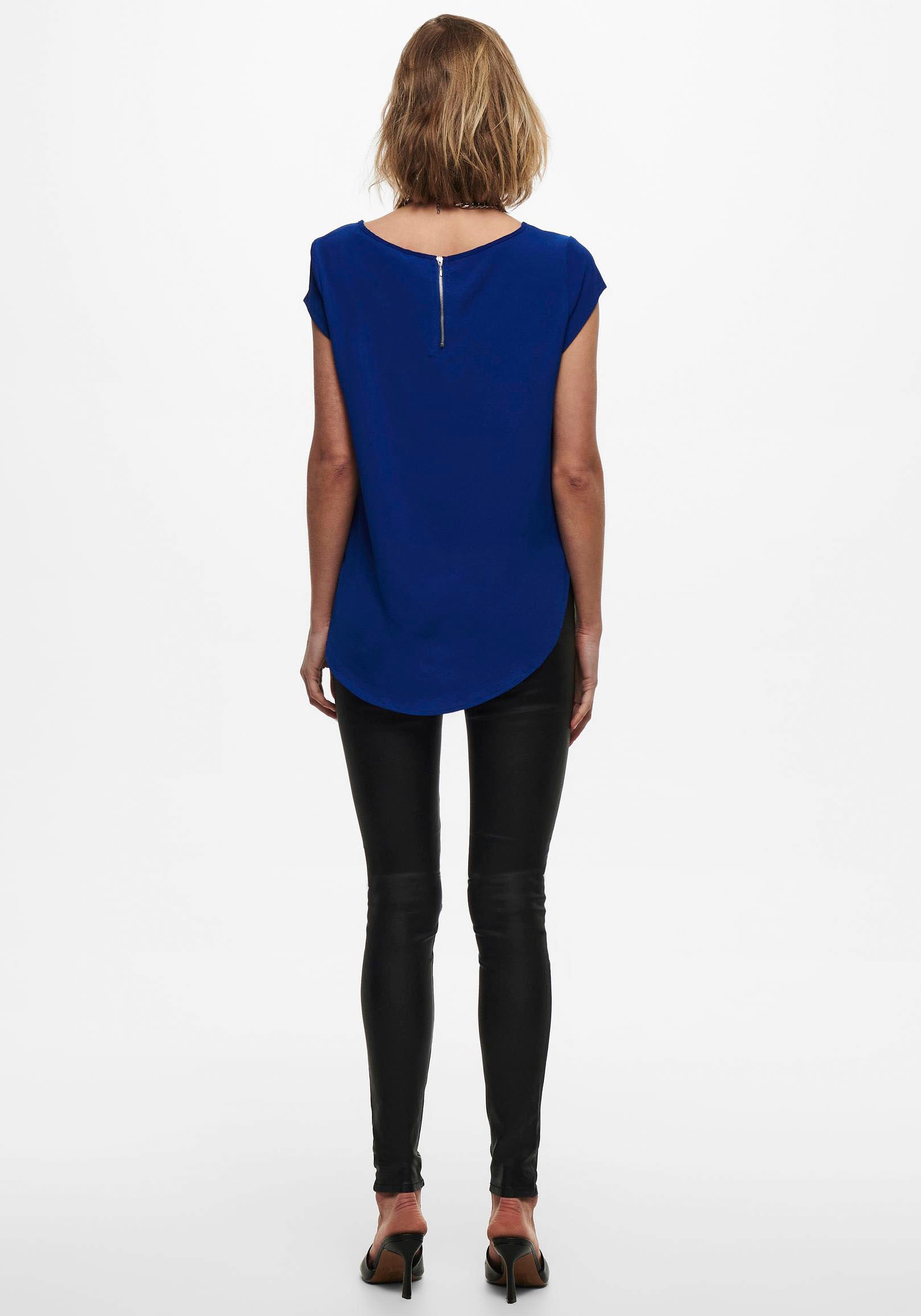 ONLY Kurzarmbluse »ONLVIC S/S SOLID TOP NOOS PTM«
