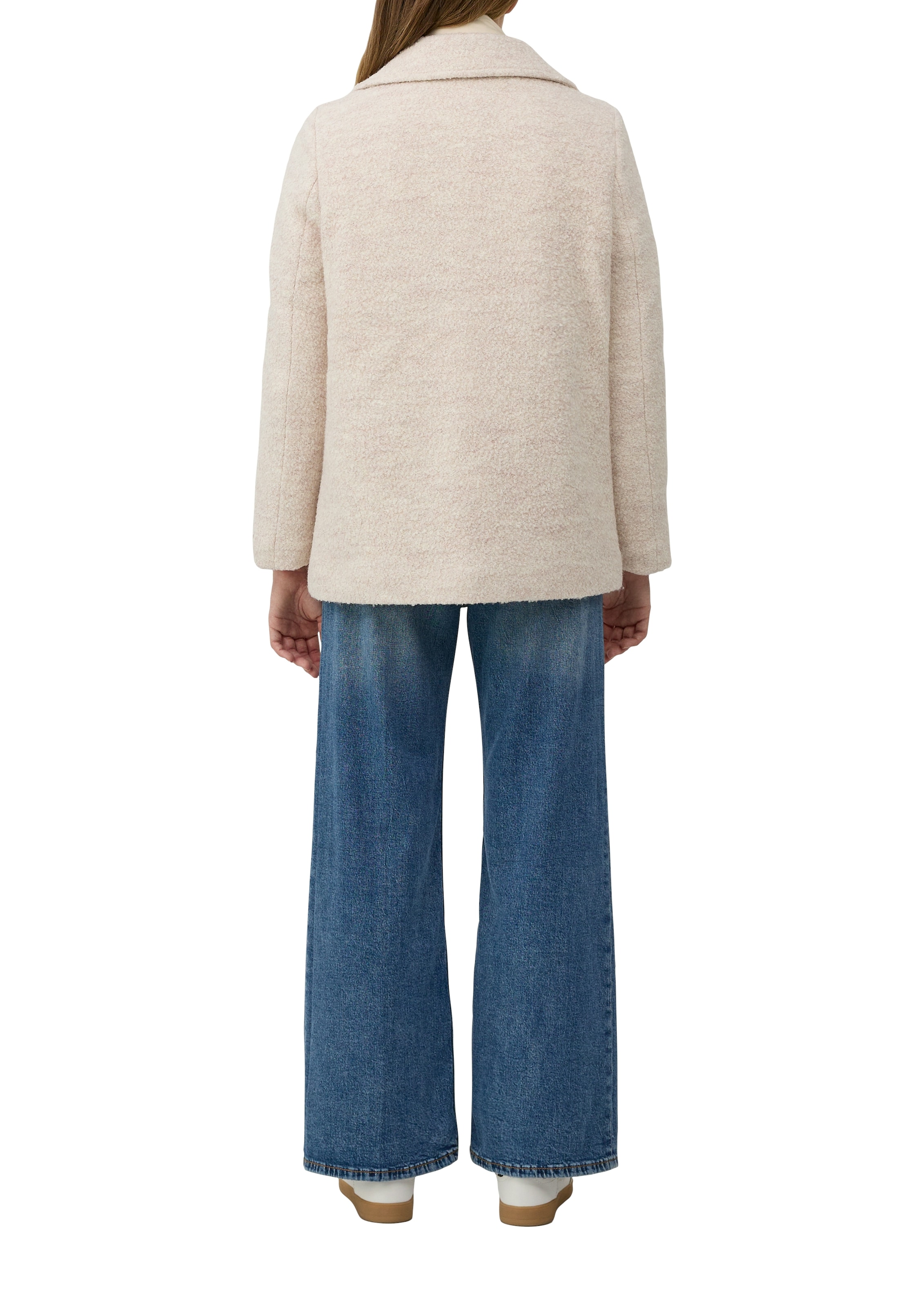 s.Oliver Cabanjacke ohne Kapuze mit Reverskragen und doppelreihiger Knopfleiste, Woll-Anteil