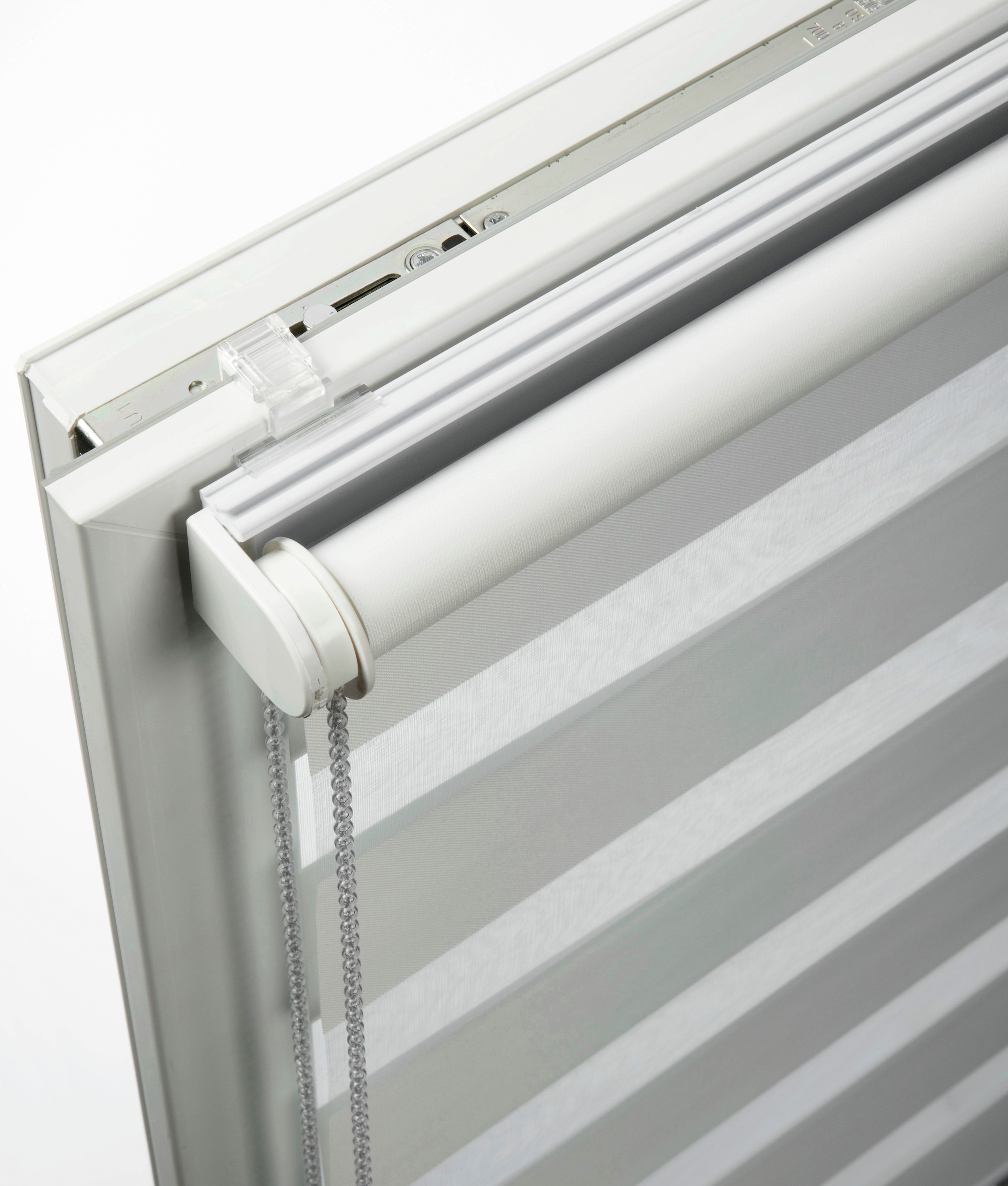 SCHÖNER WOHNEN-Kollektion Doppelrollo »Tilda«, transparent, Sichtschutz, mit Bohren/ohne Bohren, freihängend, geklemmt, silberne oder weiße Rollo-Technik
