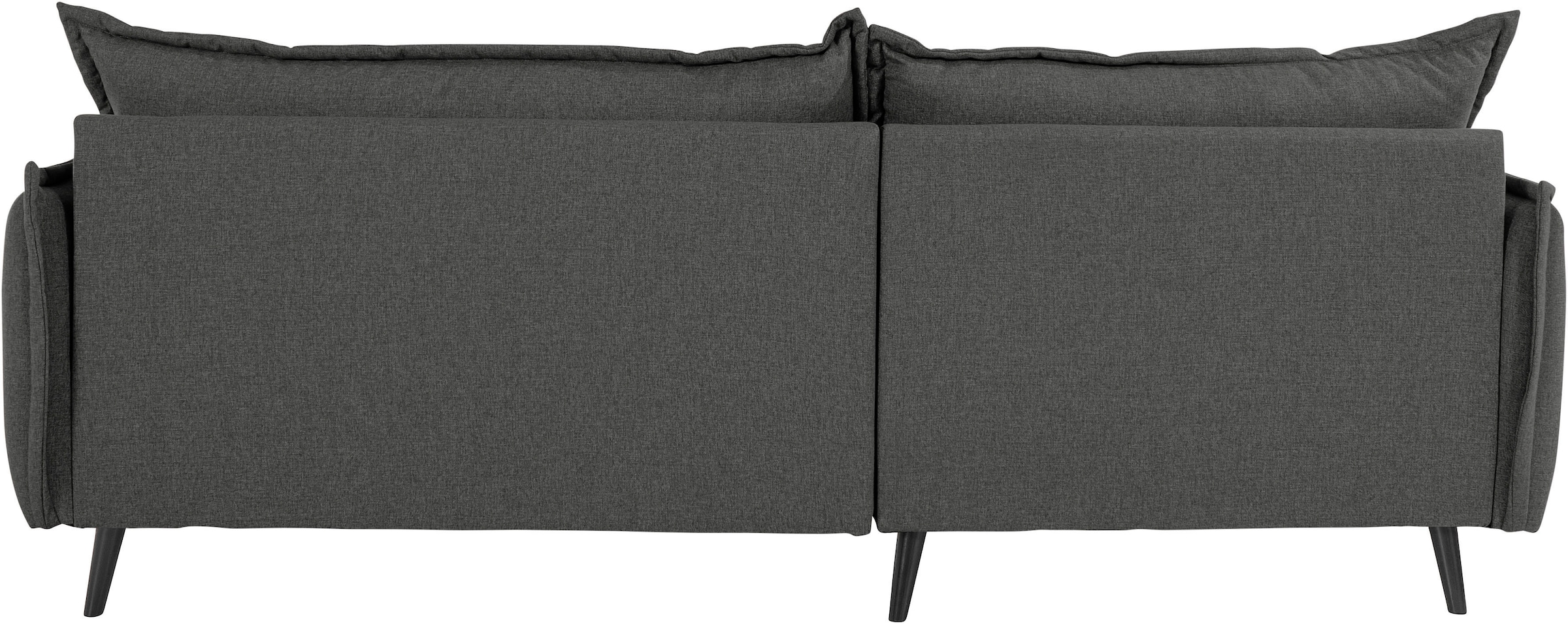 Home affaire Ecksofa »Lazio modern und bequem, schmale Armlehnen, tolle Detailverarbeitung« zwei verschiedene Fußfarben wählbar
