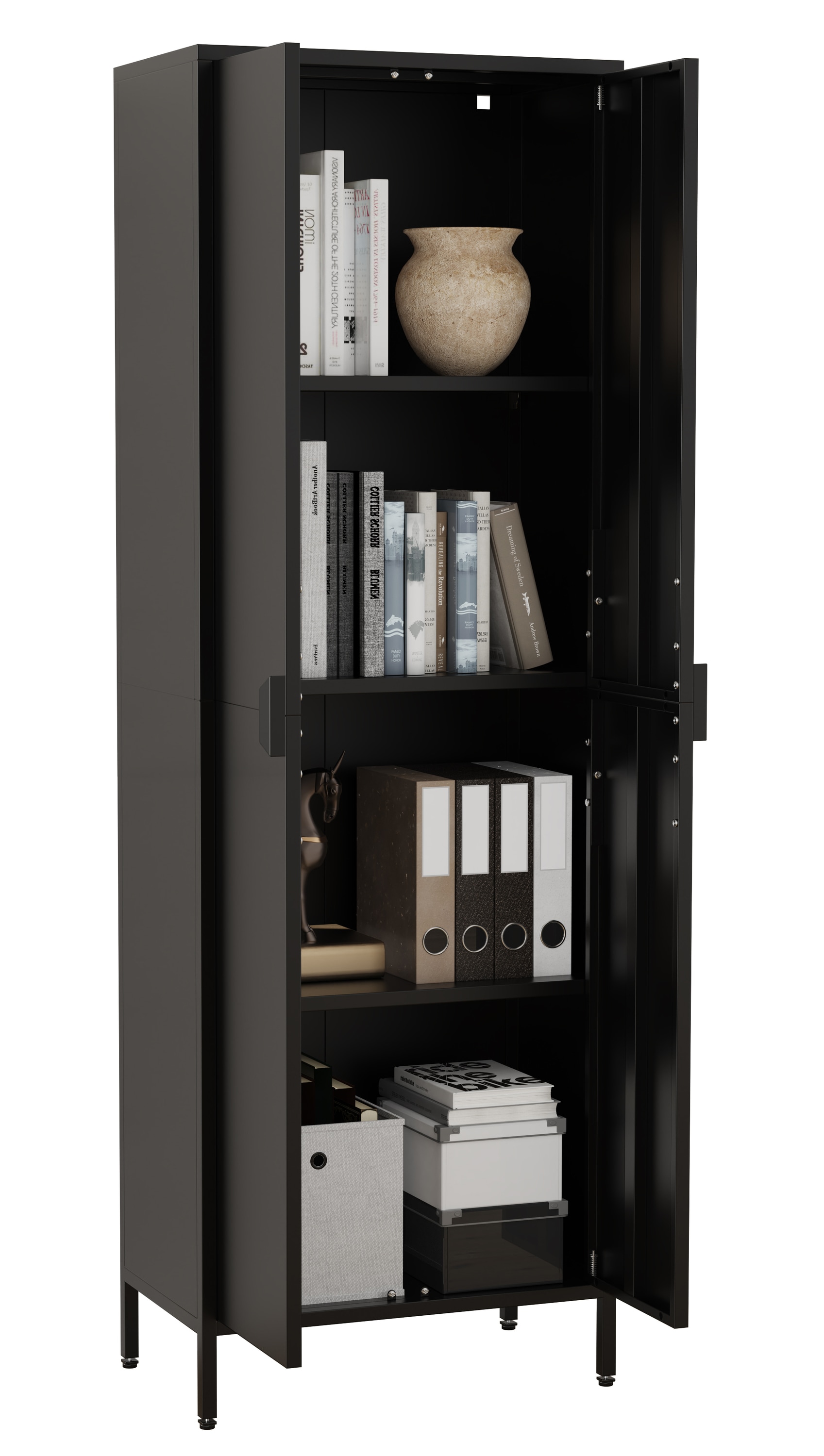 VCM Aktenschrank "Stahl Schrank Büroschrank Dielenschrank Flokas XL" 1 Stk. tlg.