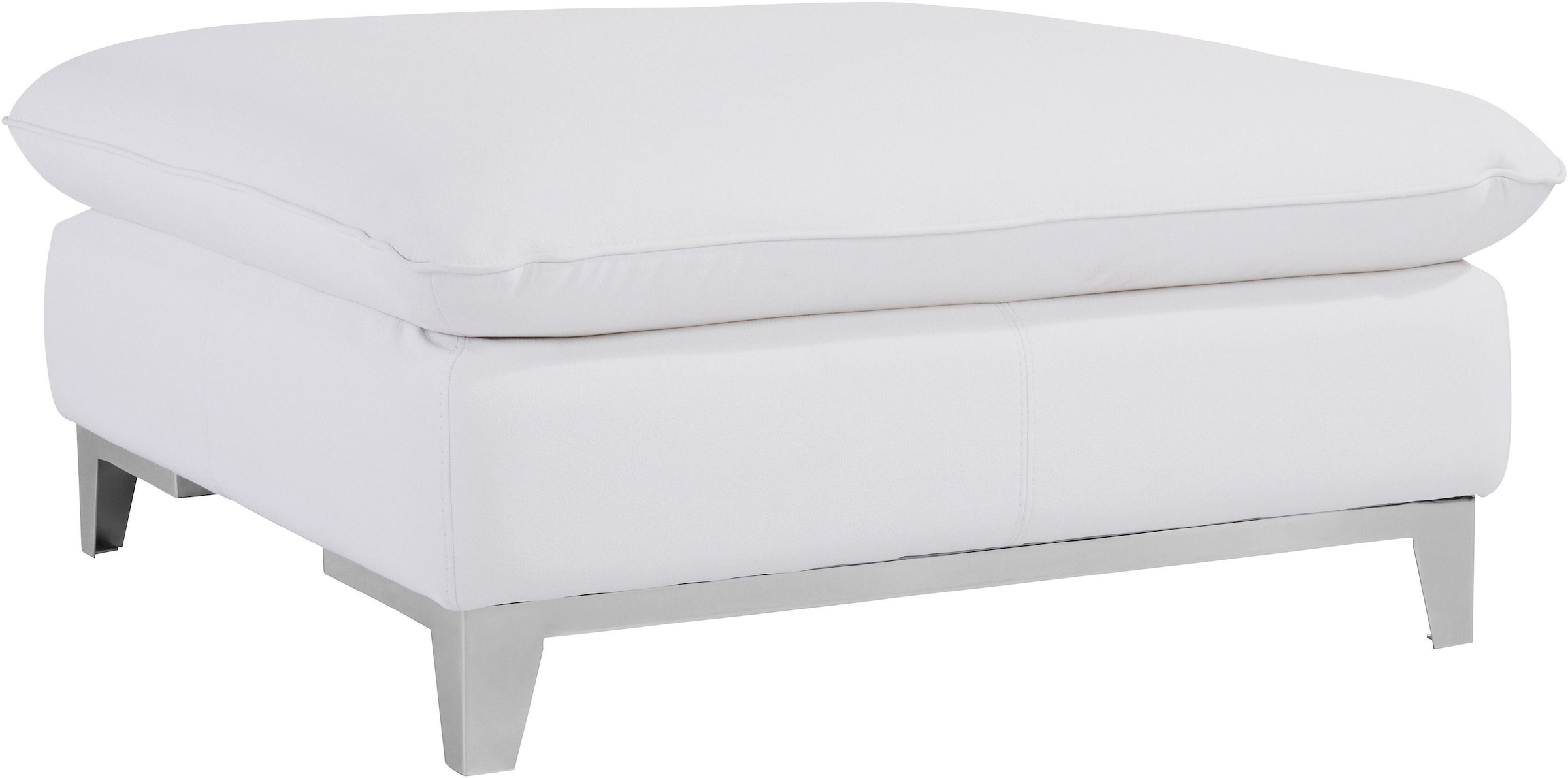 COTTA Polstergarnitur »Teresa«, (Set), Set: bestehend aus Ecksofa und Hocker, Ecksofa wahlweise Bettfunktion
