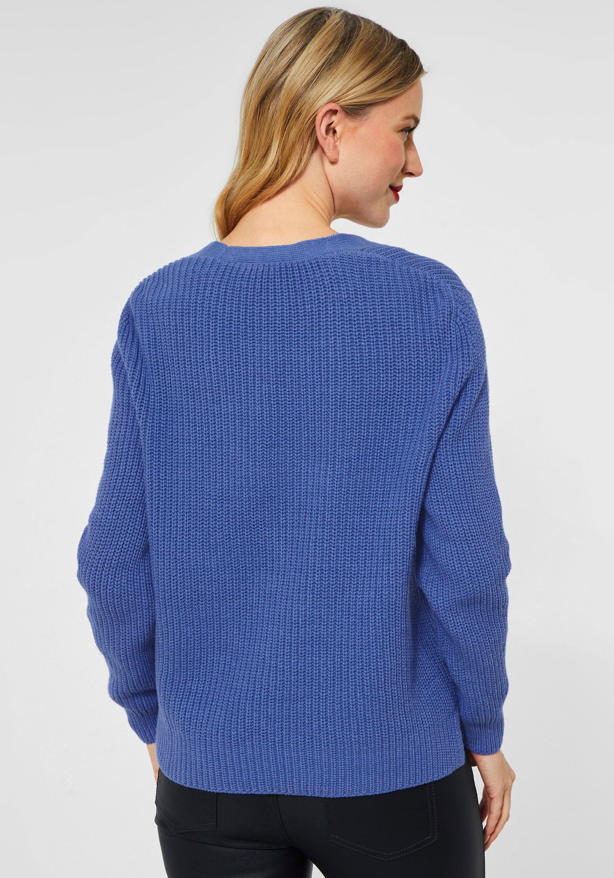 STREET ONE Cardigan im Basic-Stil mit Seitenschlitzen AB8072