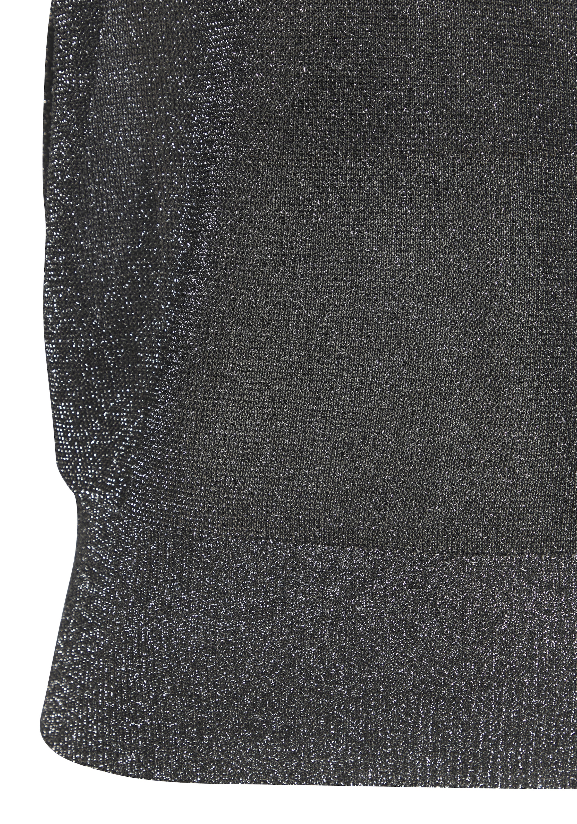 LASCANA Kurzarmpullover aus Glitzergarn mit Gliederketten-Detail