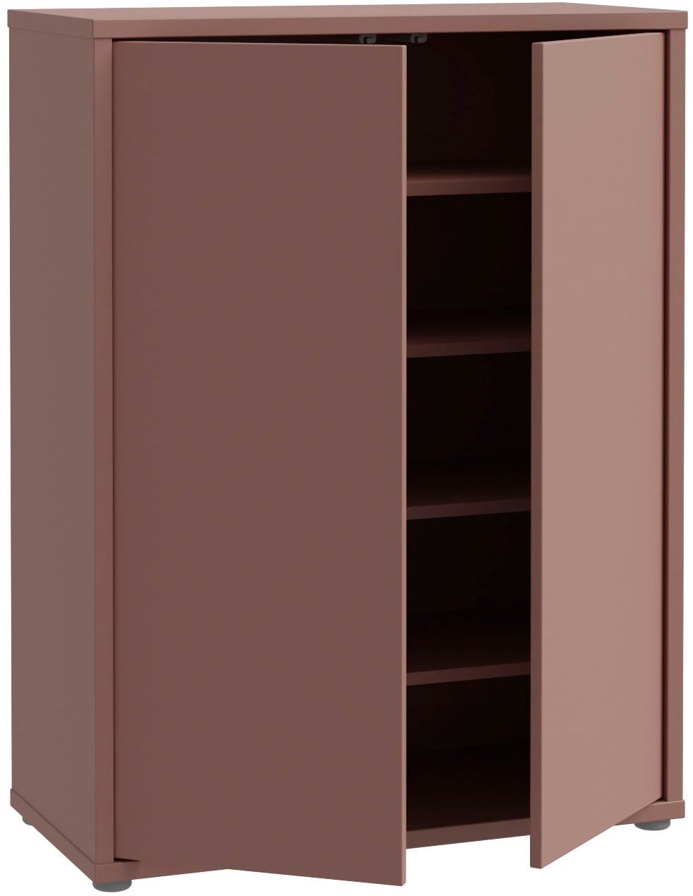 FORTE Schuhschrank »Alice Springs«, (B/H/T 74,5/99,1/34,9 cm), Stauraumschrank, Mehrzweckschrank, grifflose Front, Push to open