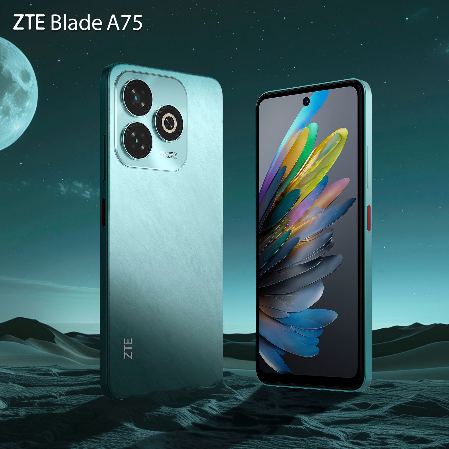 ZTE Smartphone »Blade A75«, grün, 16,76 cm/6,6 Zoll, 50 MP Kamera