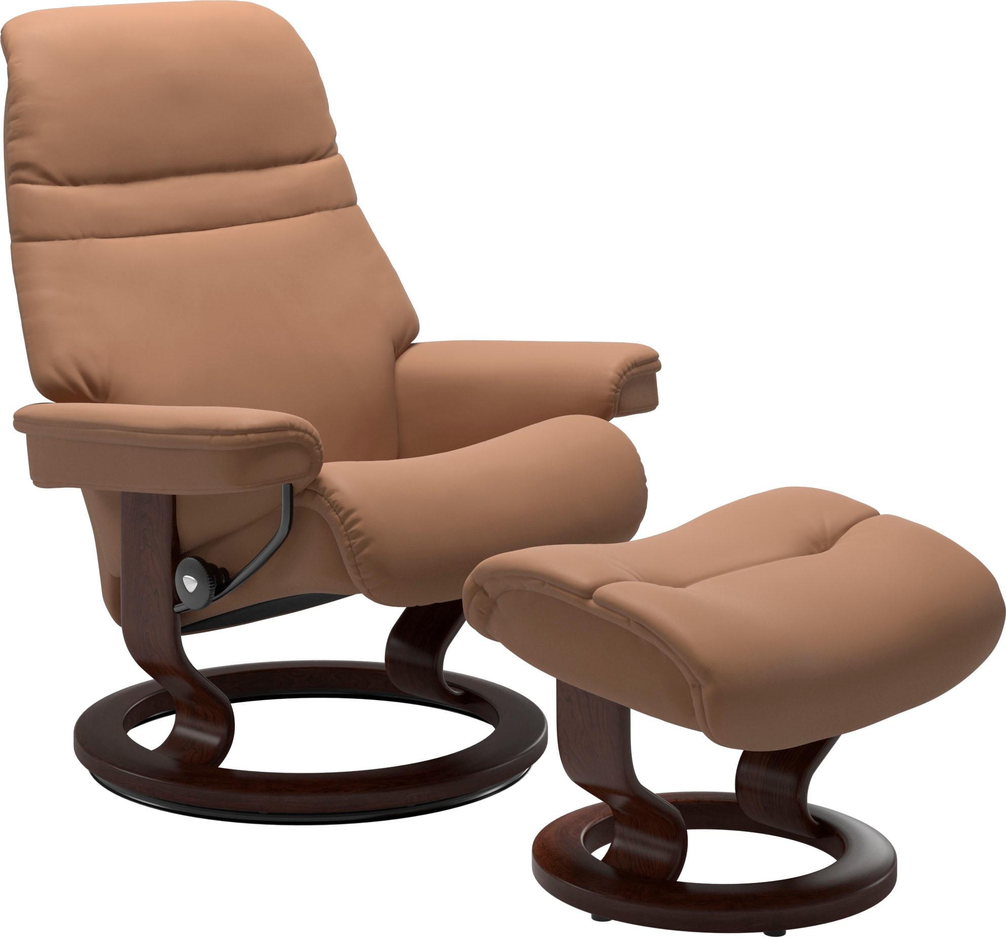 Relaxsessel mit auf Gestell Größe (Set, »Sunrise«, Hocker), Base, Raten Classic Braun Stressless® kaufen L, mit Relaxsessel