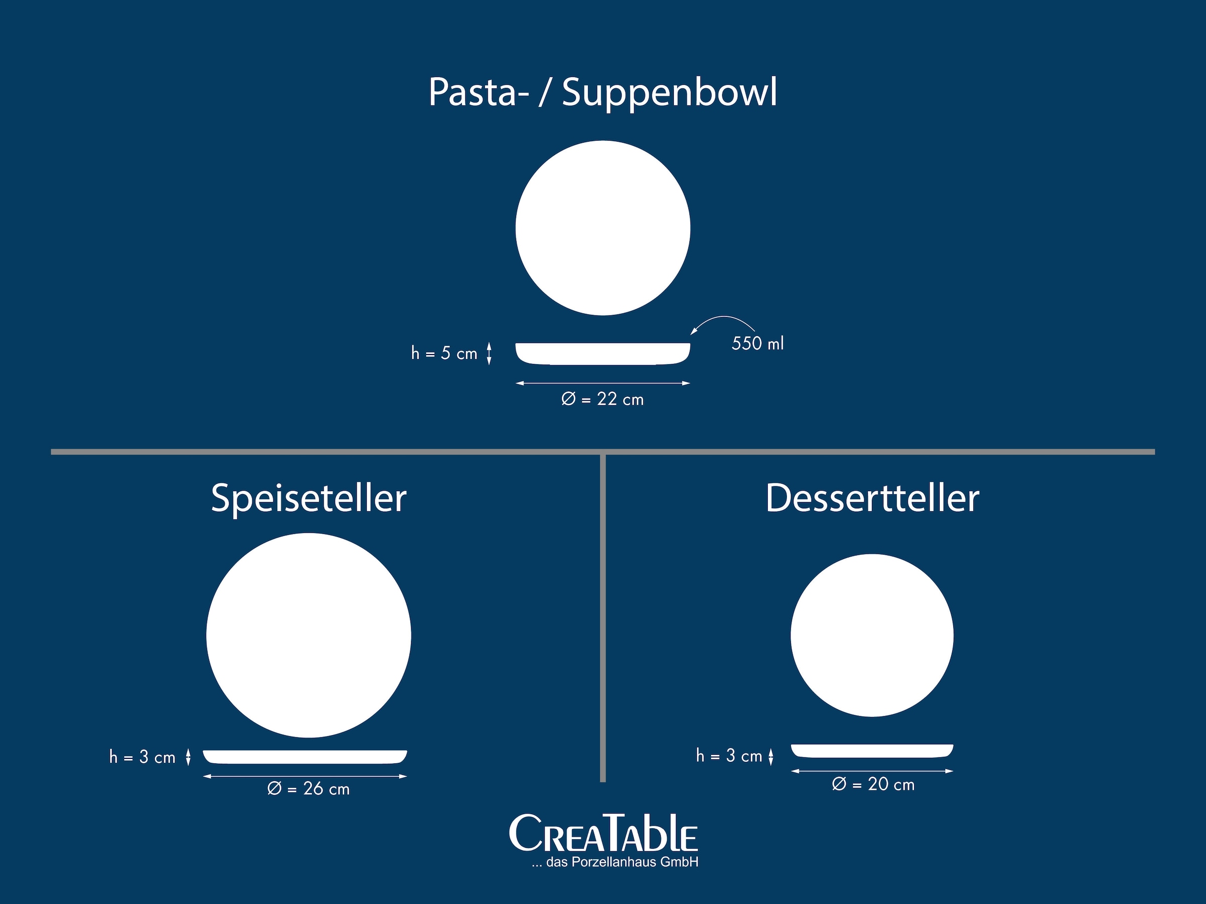 CreaTable Teller-Set »Nordic Festive, Service 18-tlg.« Teller Set, Minimalistisches Design, Dezente goldene Akzente