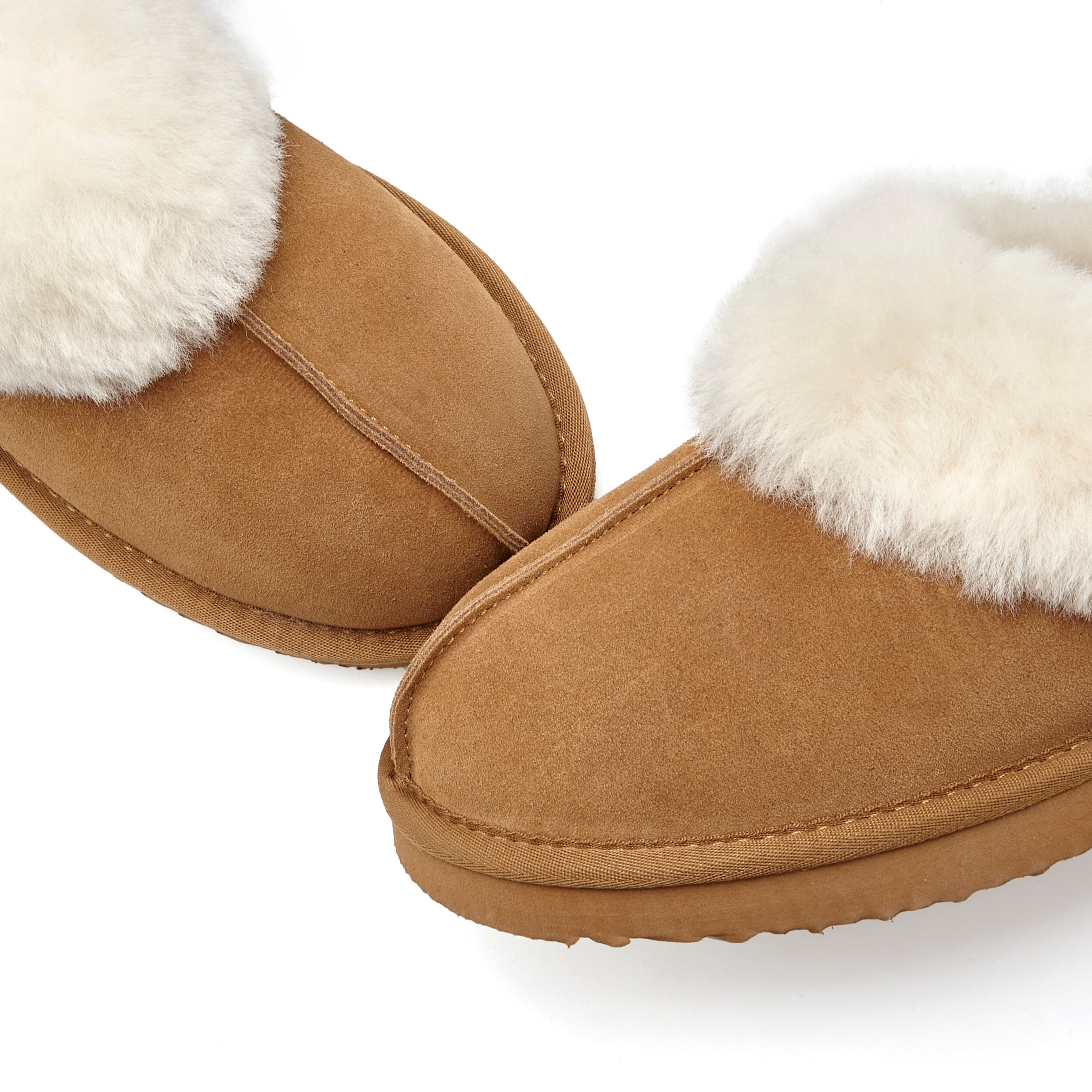 Vivance Hausschuh »Plüsch Hausschuh, Pantolette, Pantoffel, Homeslippers«  mit kuscheligem Lammfell aus Leder