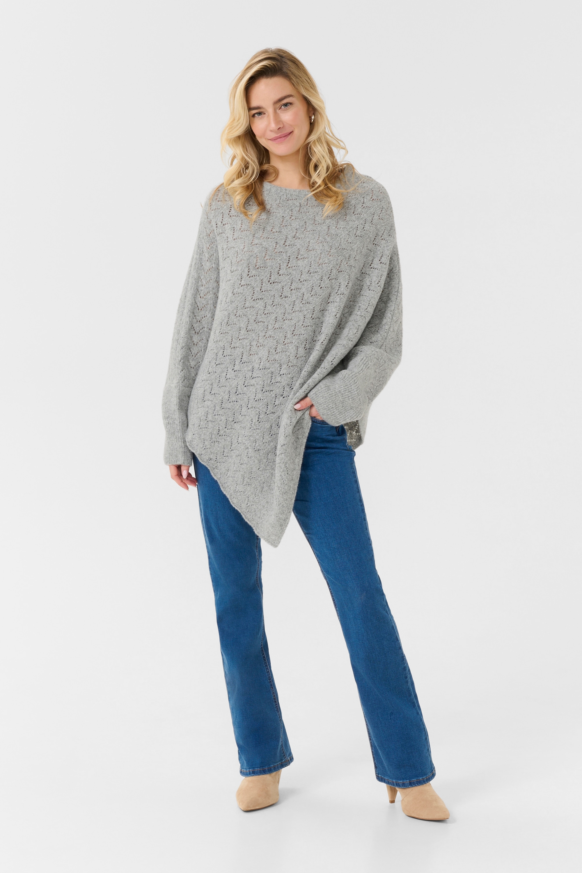 Cream Strickponcho »Poncho CRHoliday«