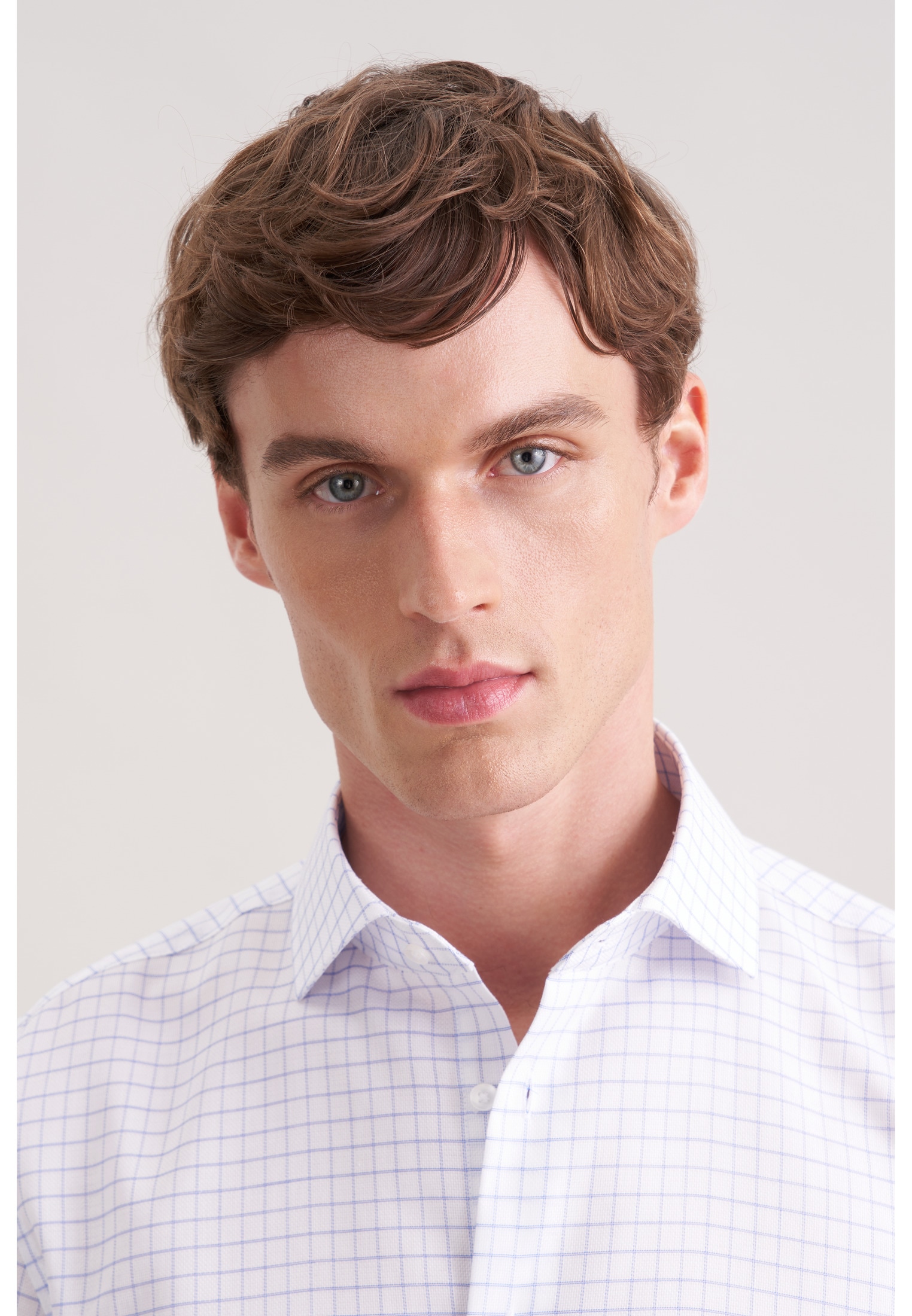 seidensticker Businesshemd »Schwarze Rose« Slim 1/1 Kentkragen Karo