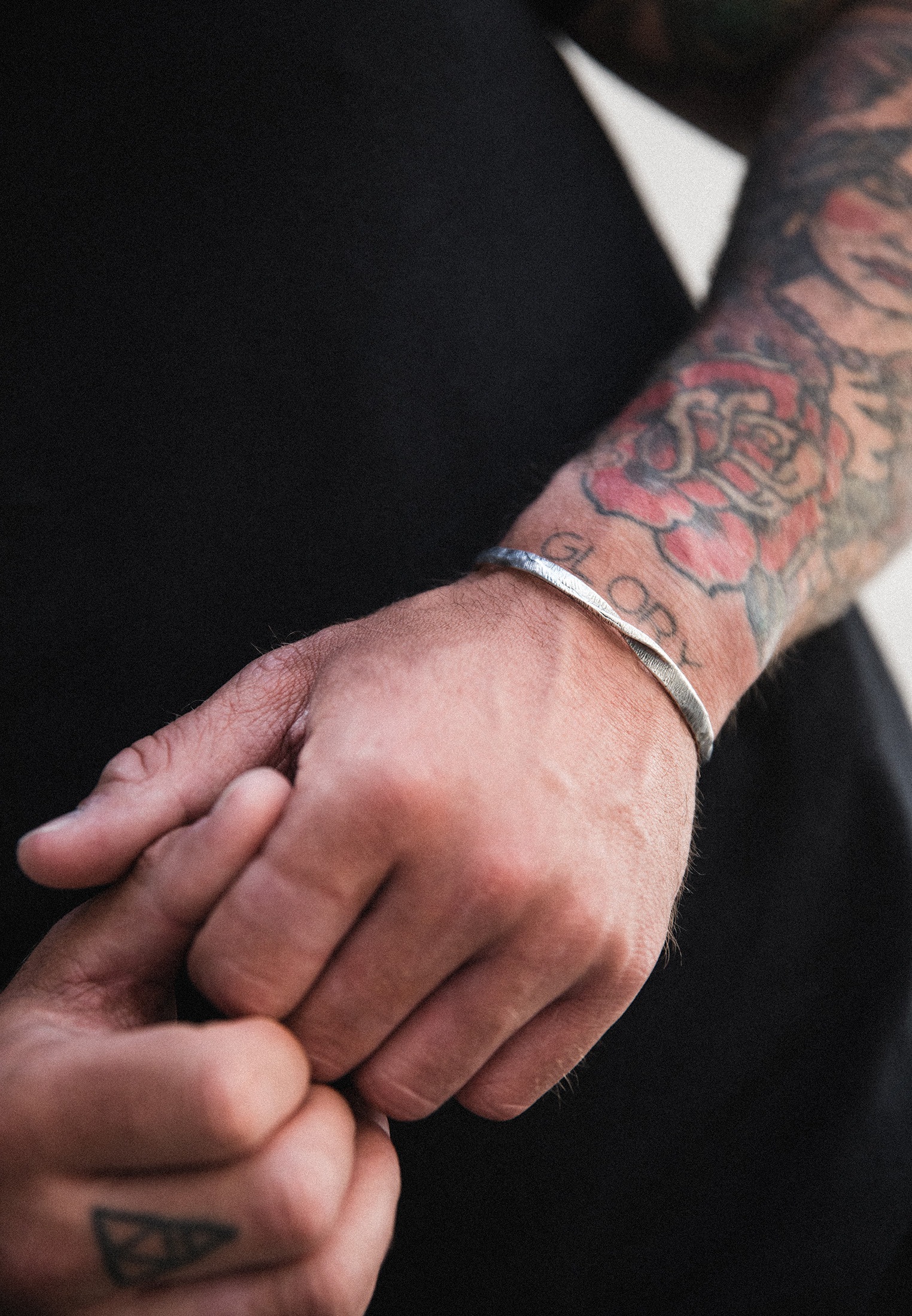 HAZE & GLORY Armreif »Armband Armreif - Twist 925 Silber«