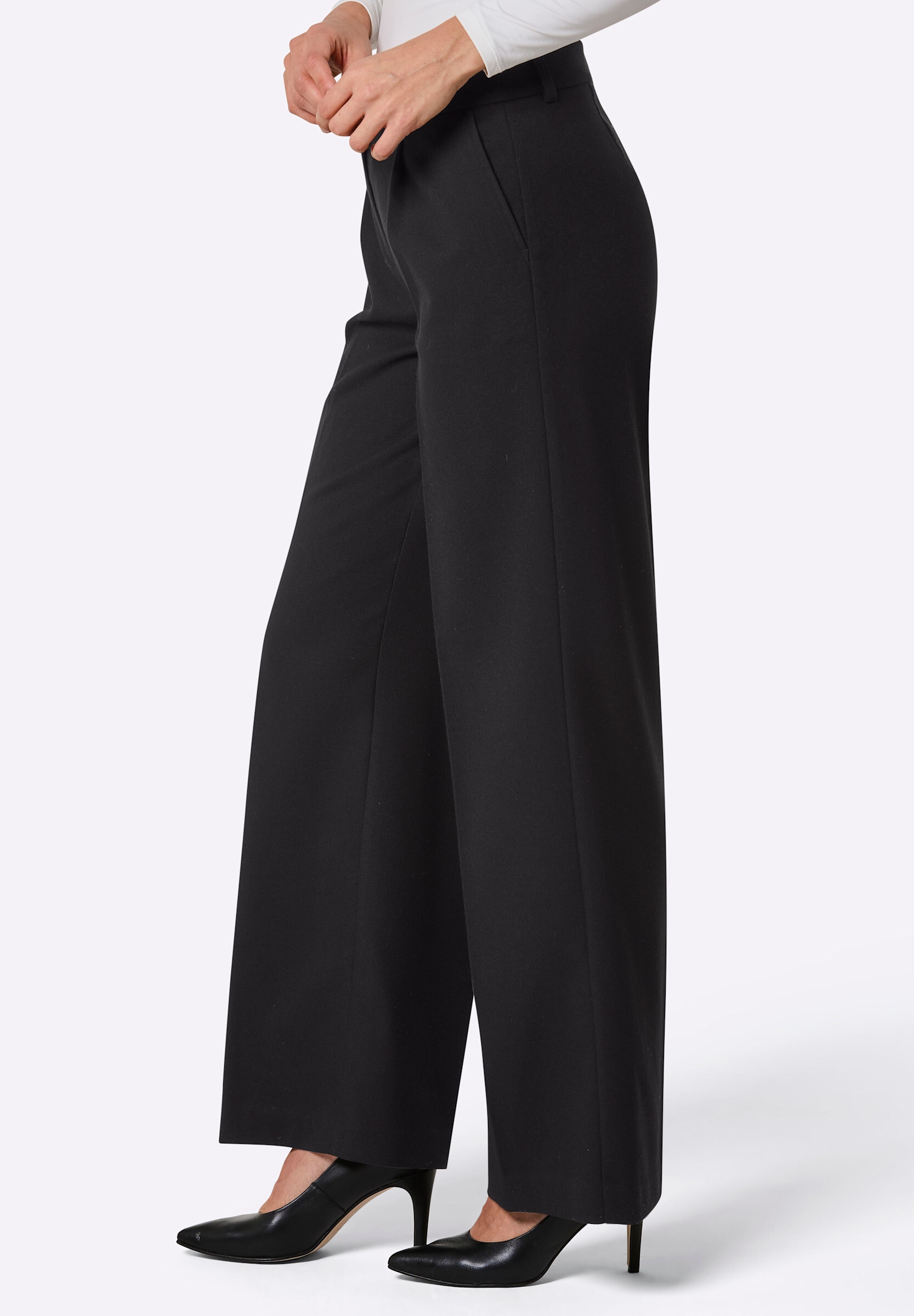 creation L Bundfaltenhose »Woll-Mix-Hose Wollhose«