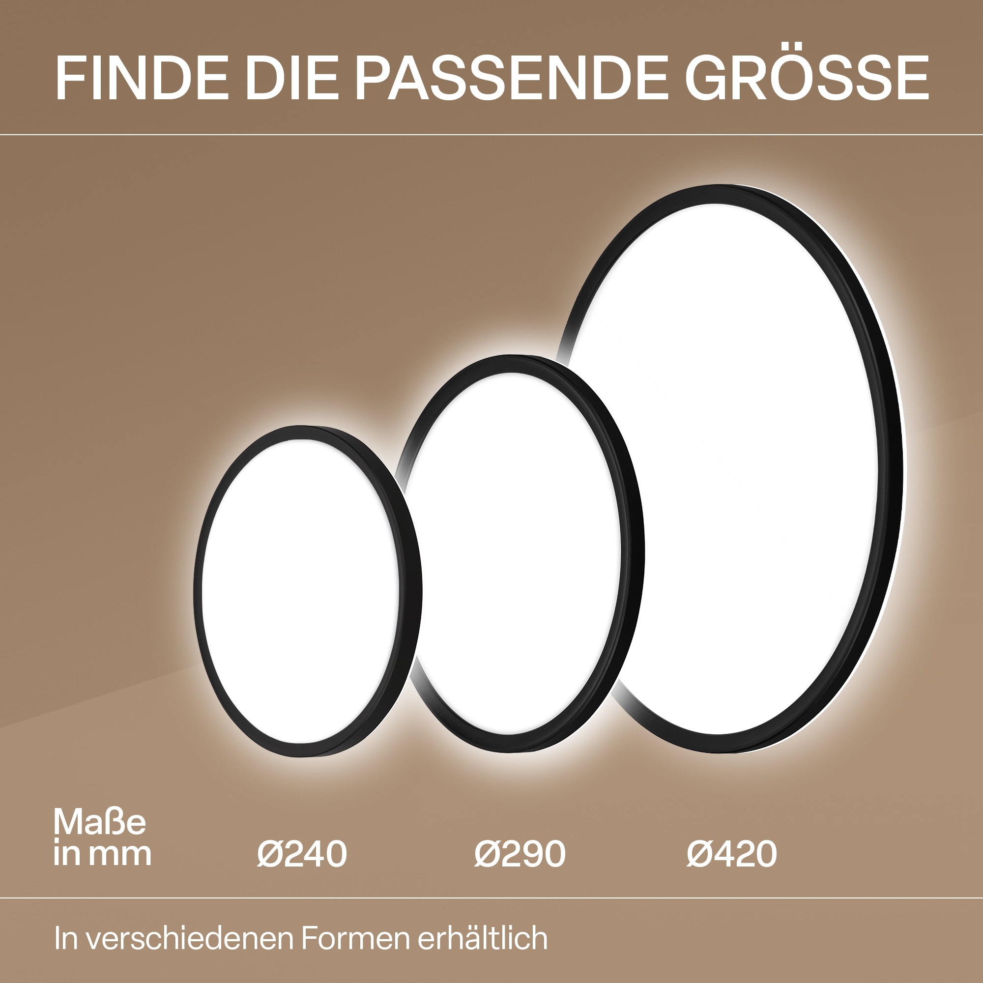 B.K.Licht LED Panel »SHALLOW« LED-Board 1 Stk. Neutralweiß 29x3 cm, Badlampe, Badezimmer, Küche, Wohnzimmer