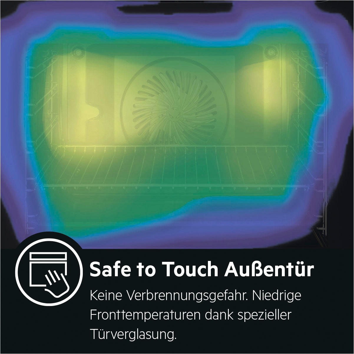 AEG Pyrolyse Backofen Serie 6000 »BPE535060B 944 188 762«, mit 1-fach-Teleskopauszug, Pyrolyse-Selbstreinigung