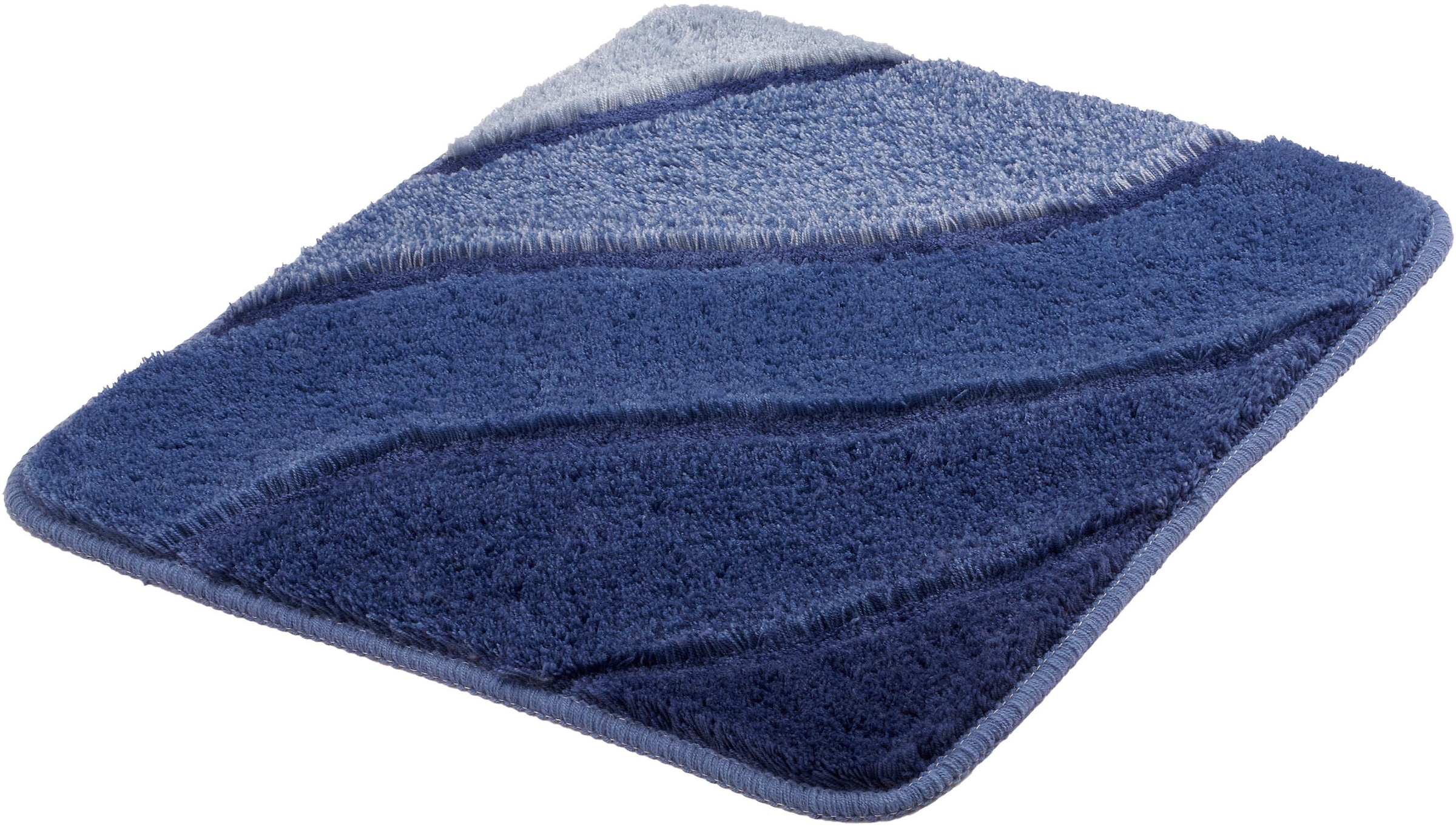 Kleine Wolke Badematte »Serenade«, rutschhemmend beschichtet, fußbodenheizungsgeeignet, Badteppich, Wellen Design, Farbverlauf, Hoch-Tief Effekt, waschbar