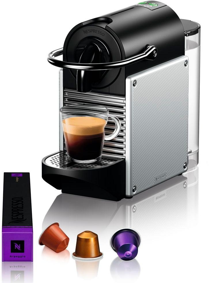 Nespresso Kapselmaschine »Pixie EN 124.S von DeLonghi, Silber«, inkl. Willkommenspaket mit 7 Kapseln