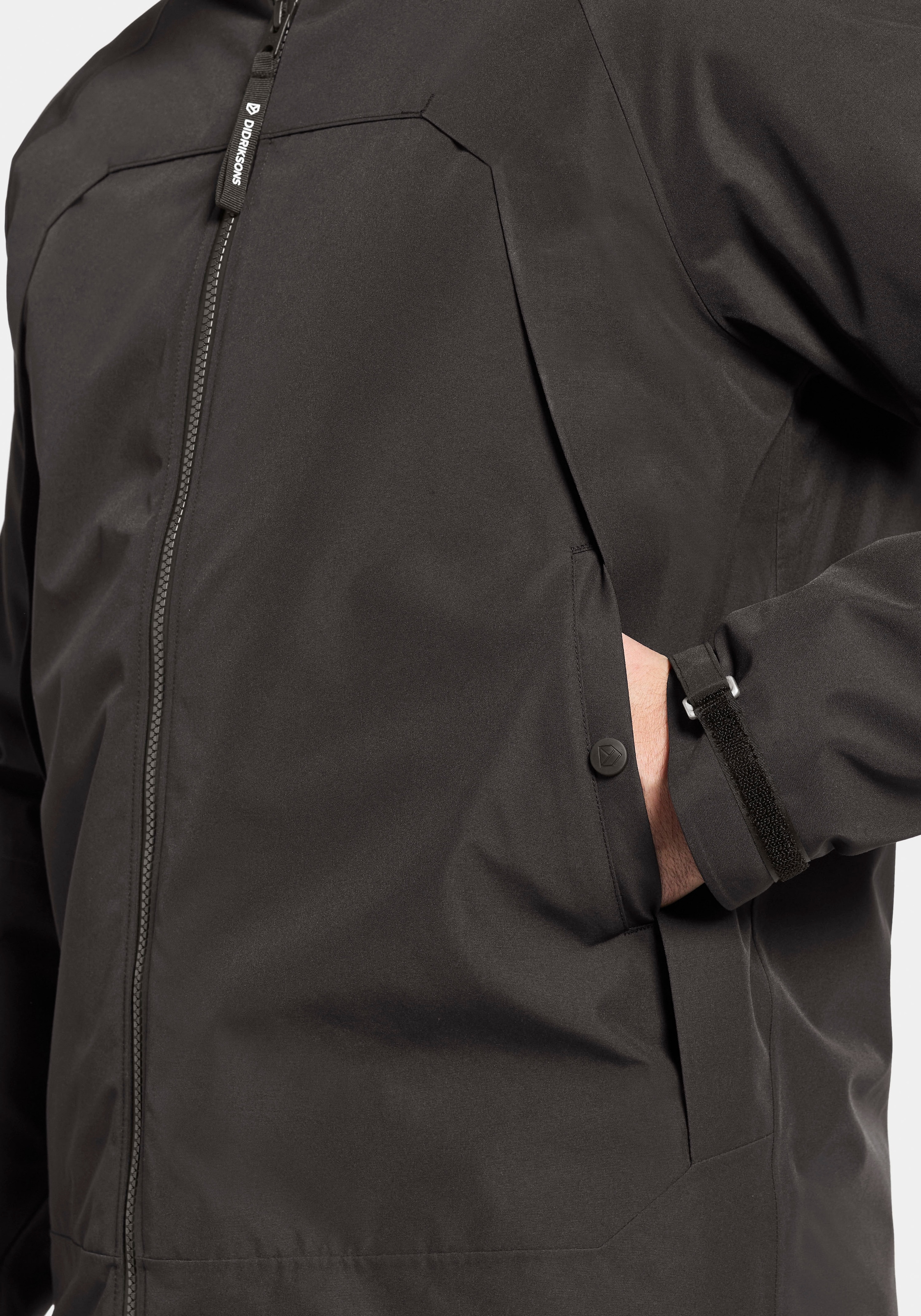 Didriksons Outdoorjacke, mit Kapuze