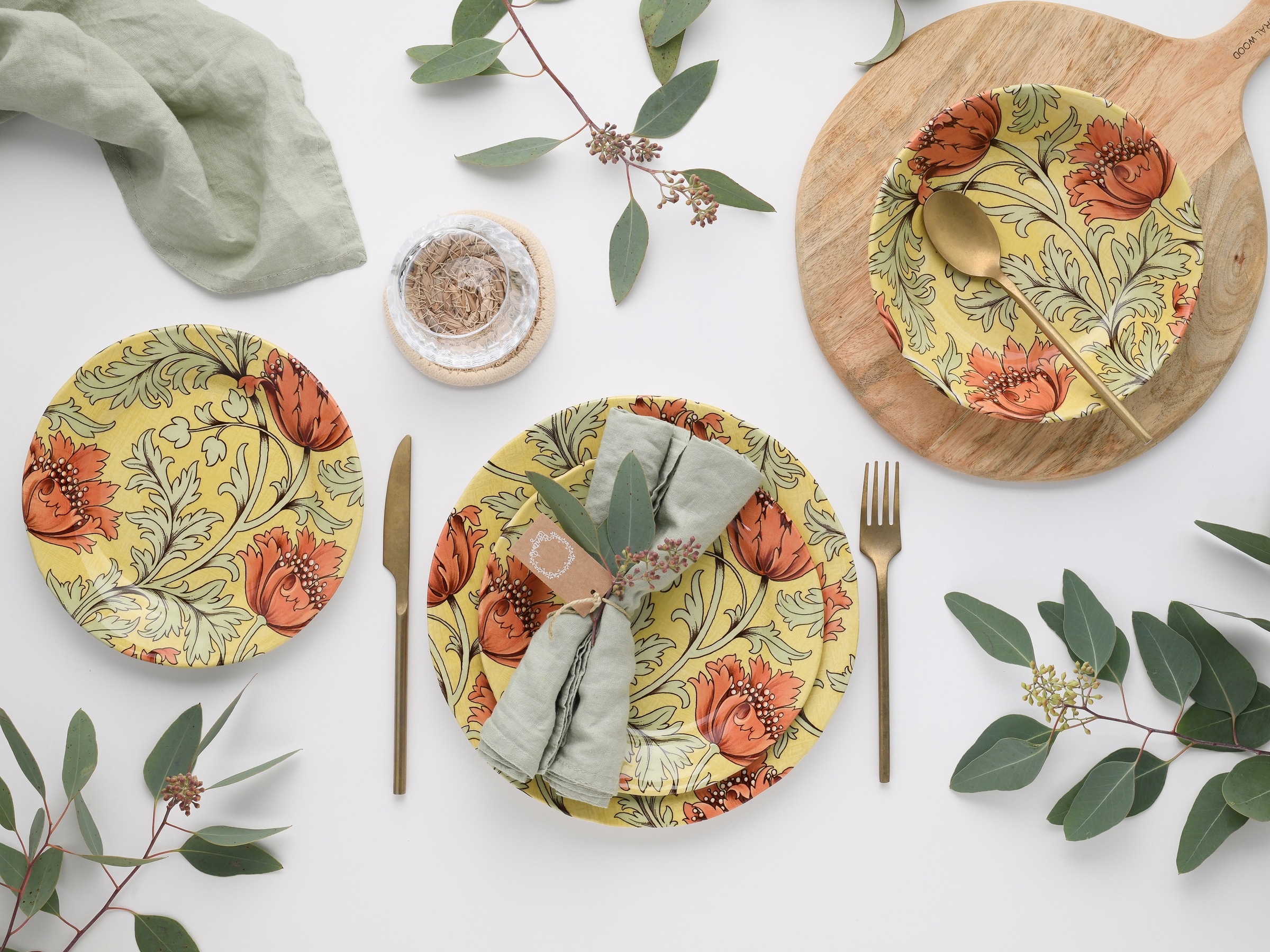 CreaTable Teller-Set »Florentina, Tellerset 18-tlg« Blumendekor