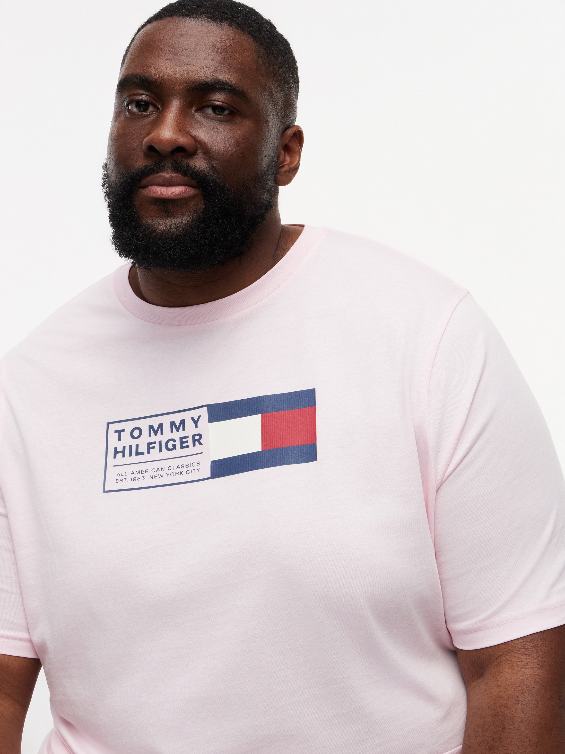 Tommy Hilfiger Big & Tall T-Shirt »BRAND LOVE TEXT« Regular fit für große Größen