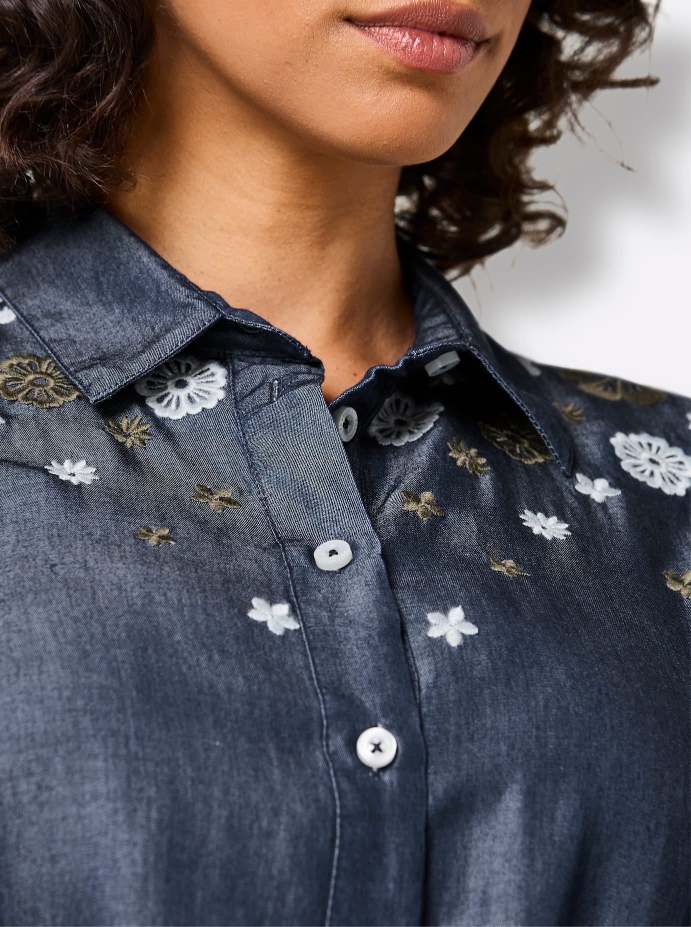 CREATION L PREMIUM Hemdblusenkleid »Lyocell-Kleid«