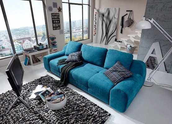 Big Sofa in Blau