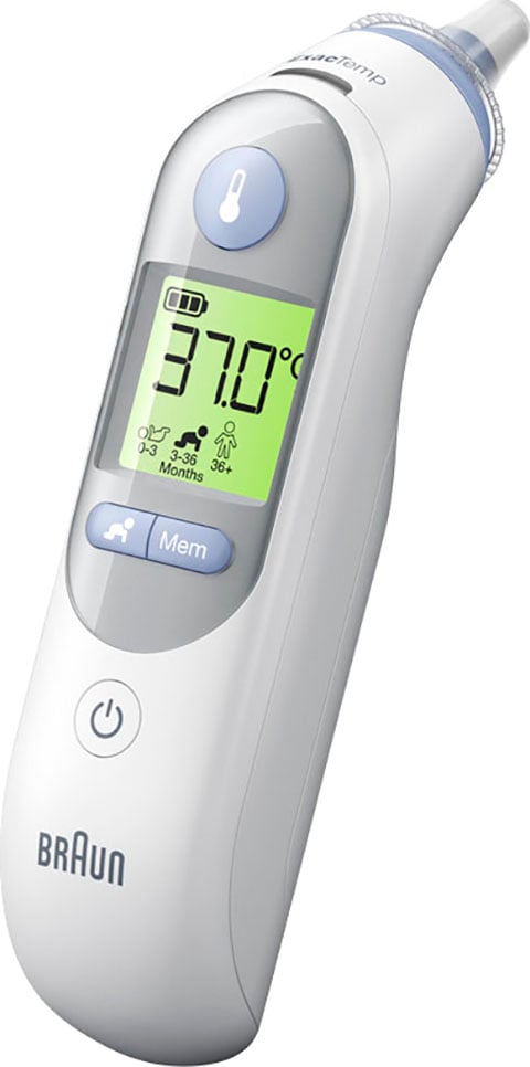 Braun Ohr-Fieberthermometer alle Precision® Altersgruppen 7 »ThermoScan® Ohrthermometer mit mit Garantie geeignet, Für Neugeborener - IRT6520«, einschließlich XXL Jahren Age 3