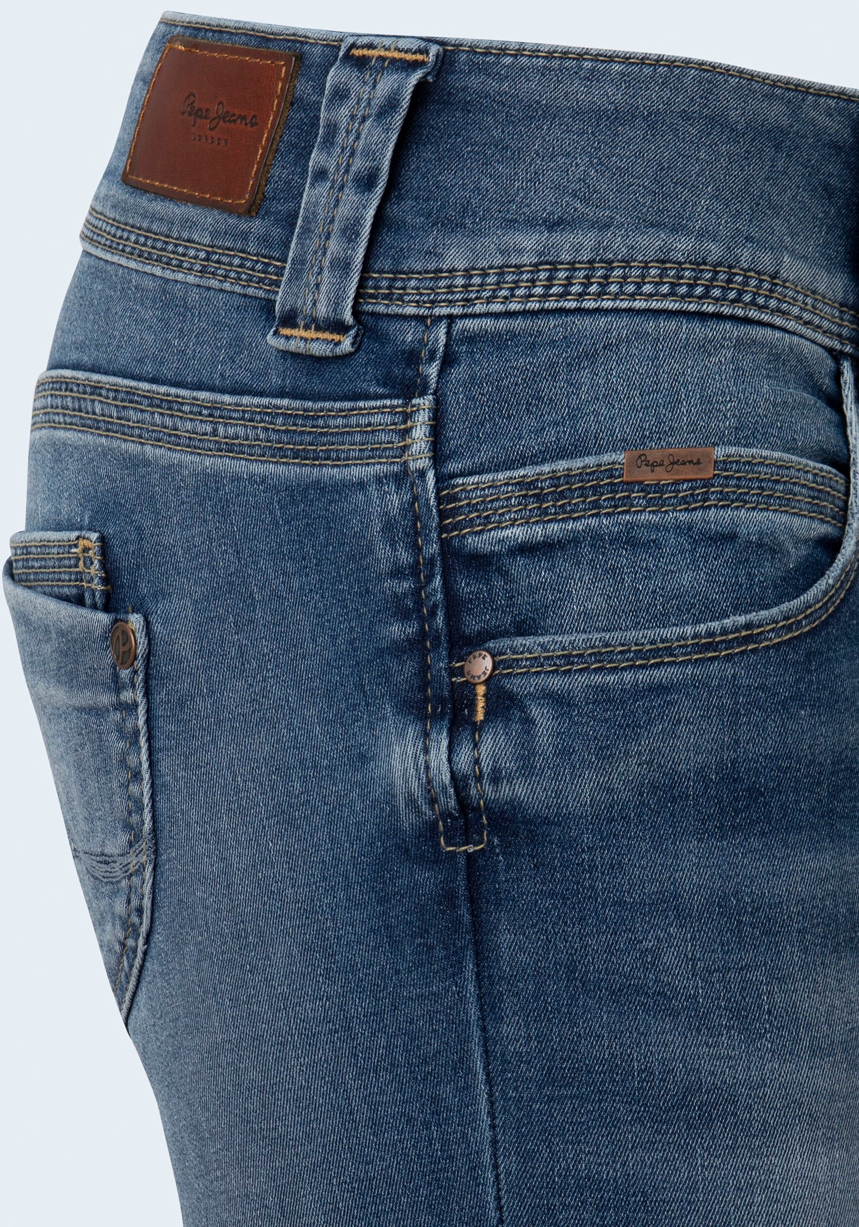 Pepe Jeans Straight-Jeans »VENUS«, mit Badge