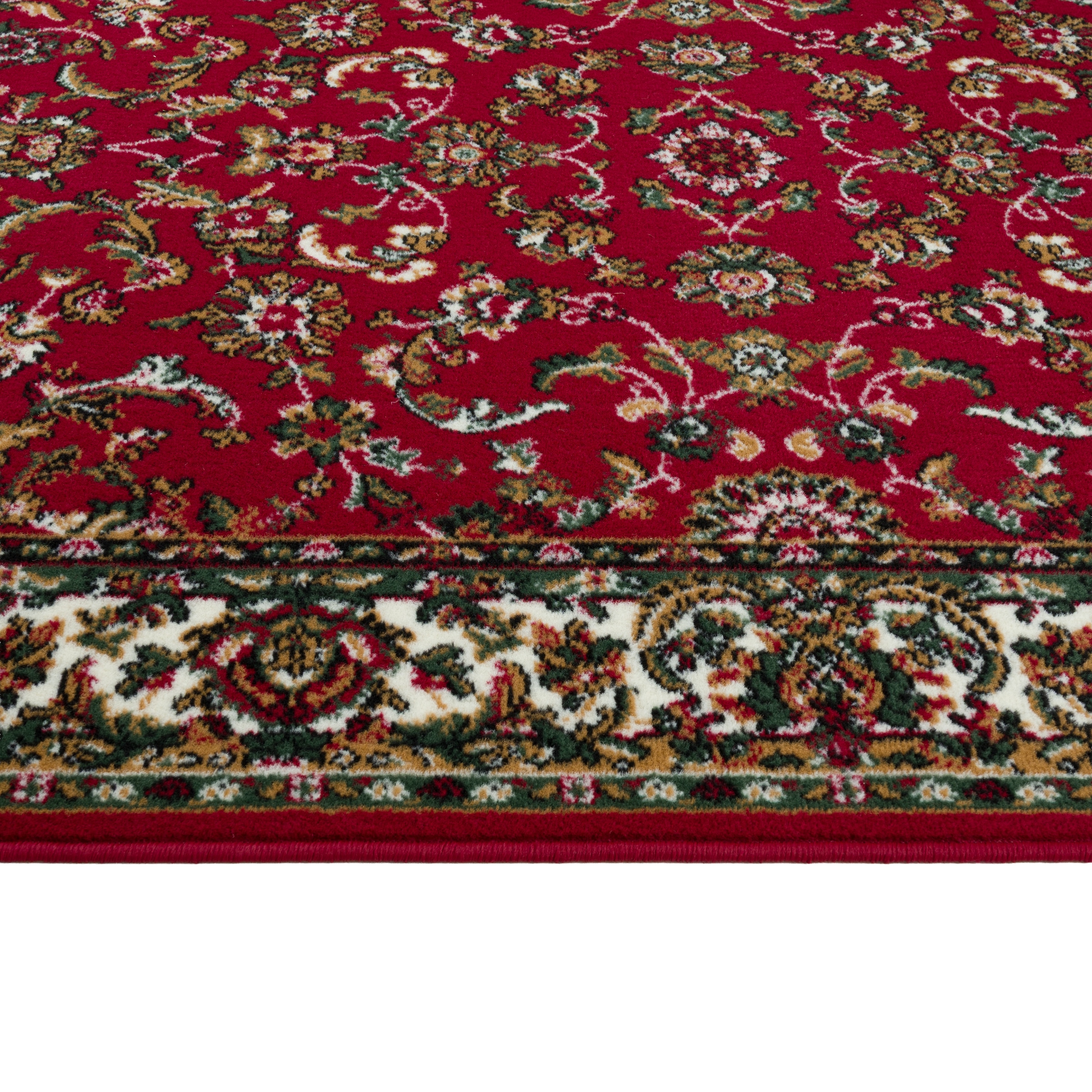 OTTO home Teppich »Ezzo, Made in Belgium«, rechteckig, 7 mm Höhe, Orient-Optik, mit Bordüre, Teppich, Kurzflor, Weich, Wohnzimmer