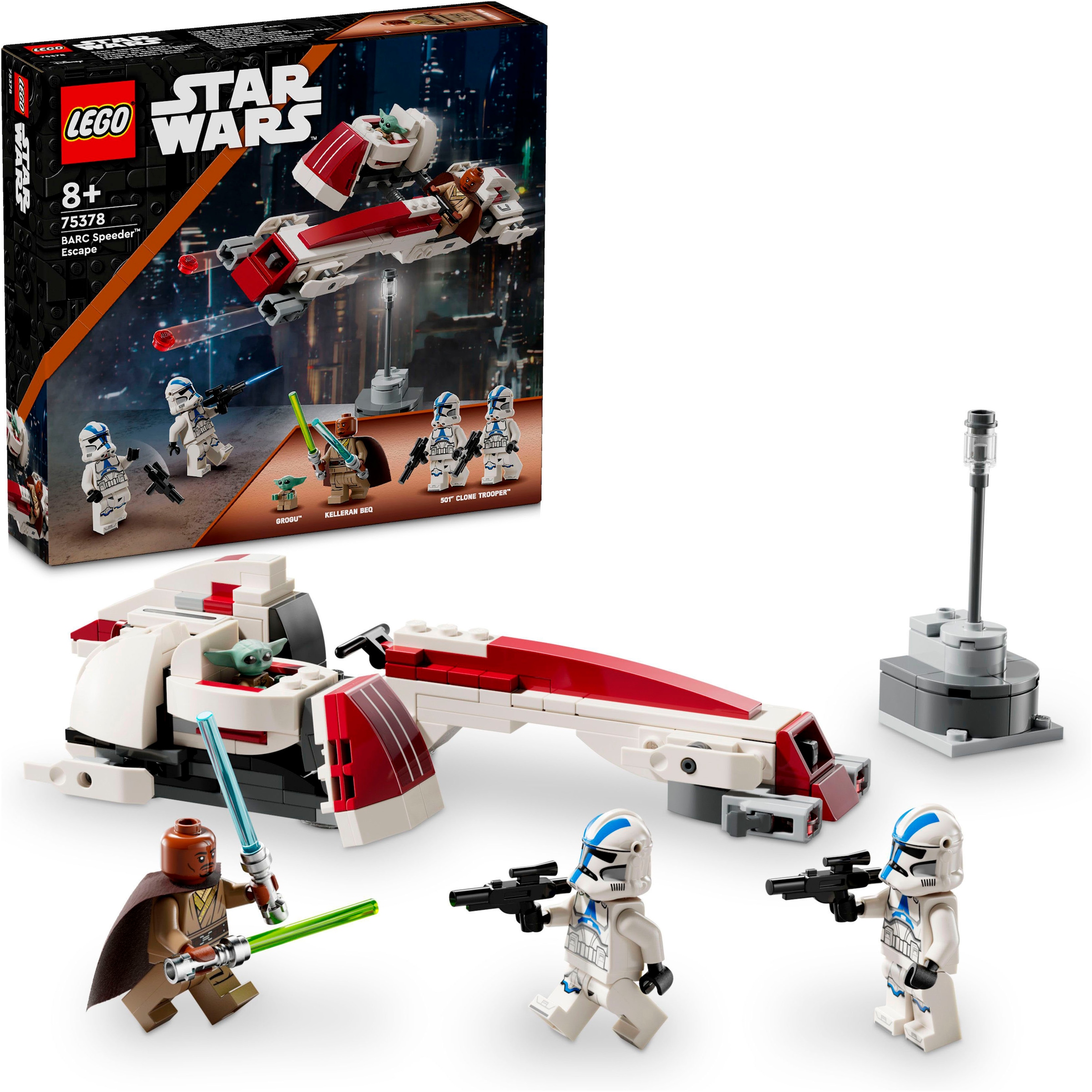 LEGO® Konstruktionsspielsteine »Flucht mit dem BARC Speeder™ (75378), LEGO Star Wars TM«, (221 St.)