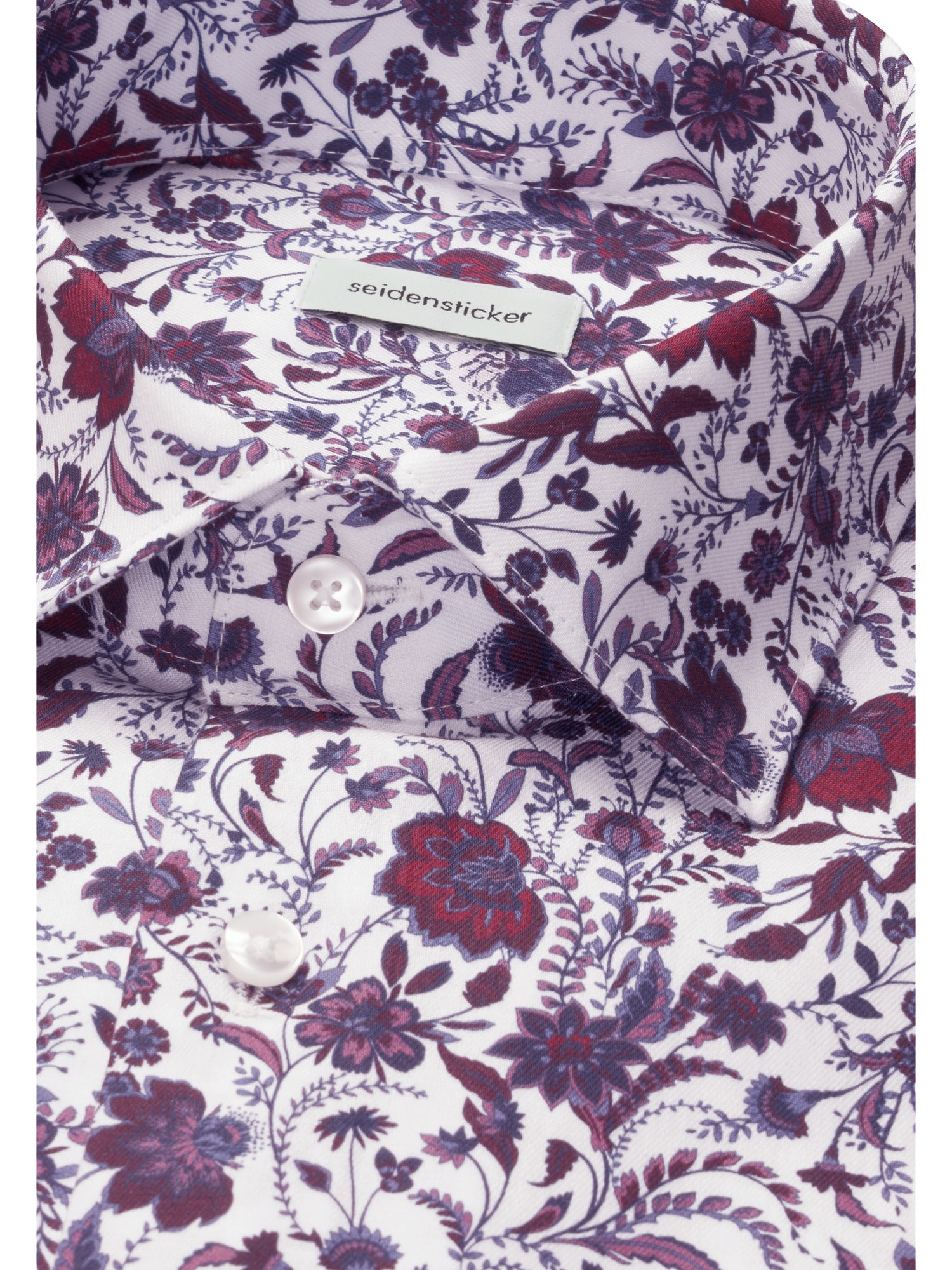 seidensticker Businesshemd »Schwarze Rose« Regular 1/1 Kentkragen Druck