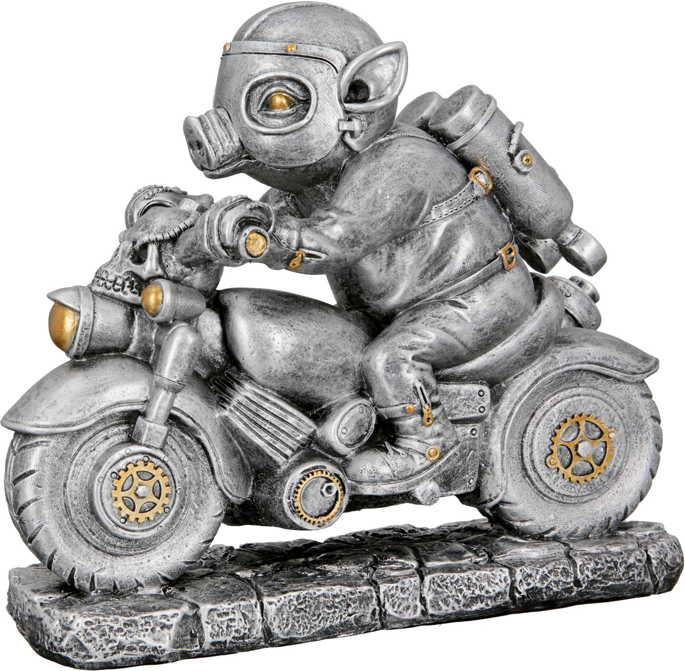 Casablanca by Gilde Tierfigur auf kaufen Motor-Pig« Steampunk »Skulptur Raten