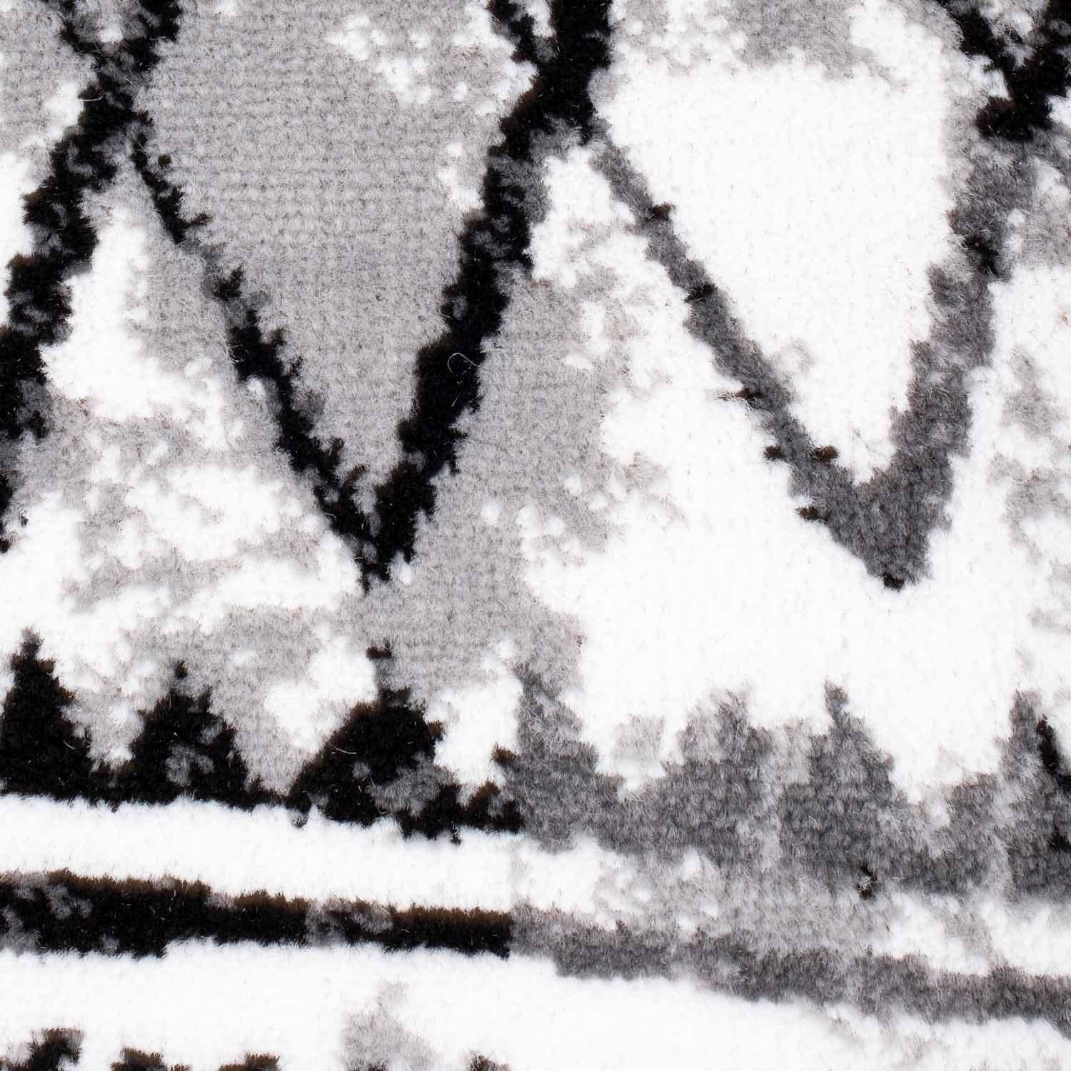 Carpet City Teppich »Timeless 7547« rechteckig 6 mm Höhe Kurzflor, Modern, Zickzack-Muster, ideal für Wohnzimmer & Schlafzimmer