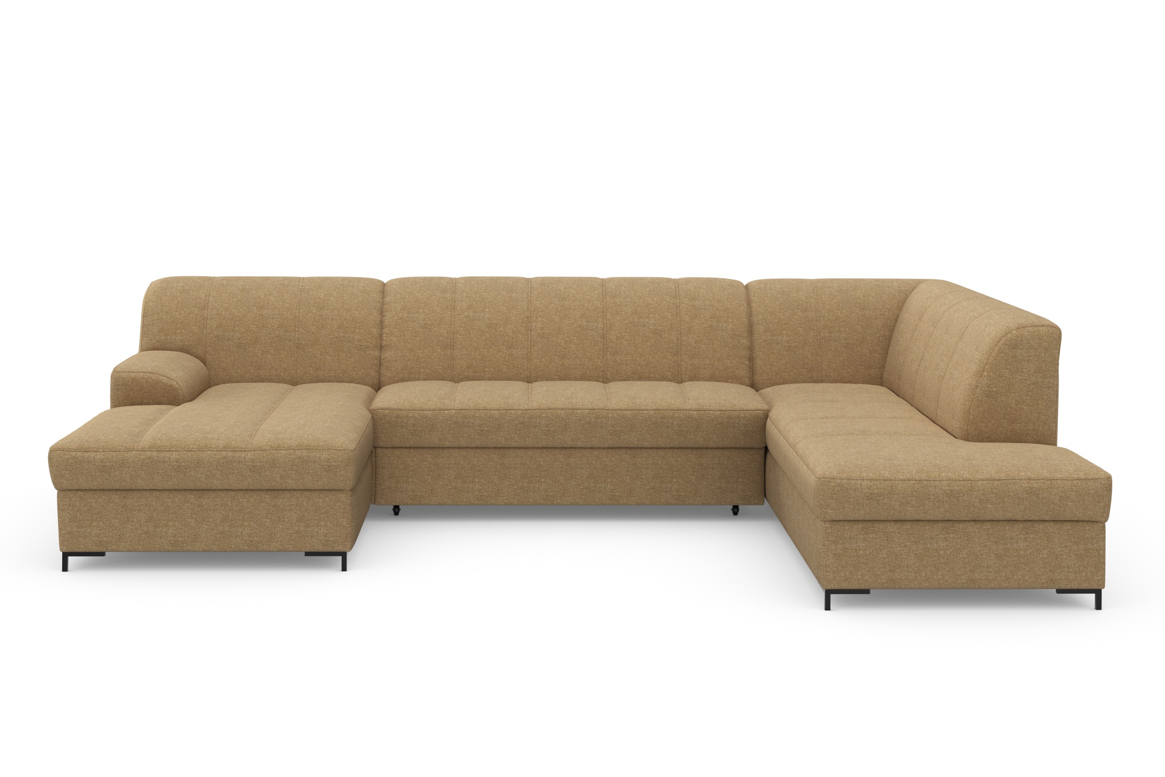 INOSIGN Wohnlandschaft »Balme, moderne Formensprache, zeitloses Design, U-Form«, Inkl. Zierkissen, wahlweise mit Bettfunktion