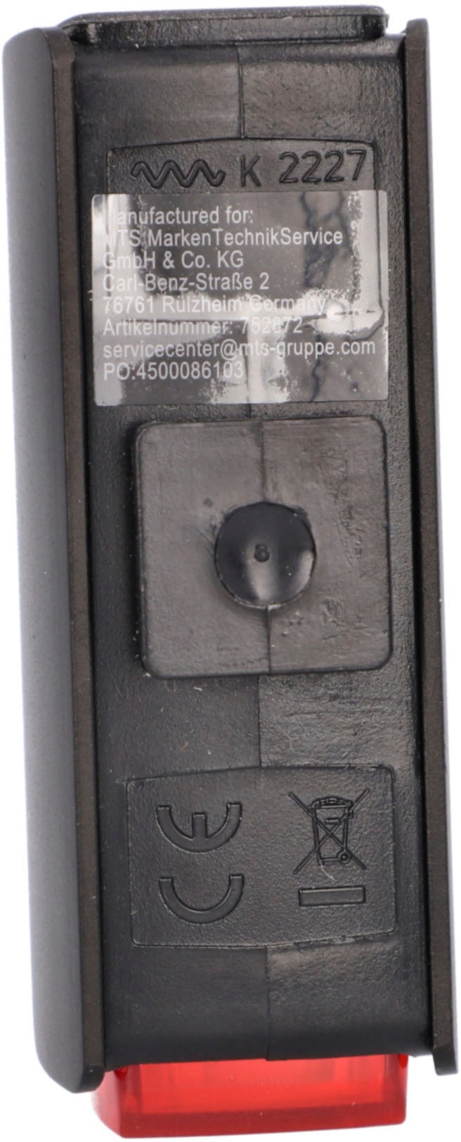 FISCHER Fahrrad Fahrrad-Rücklicht »Display Akku Rücklicht TWIN STOP«