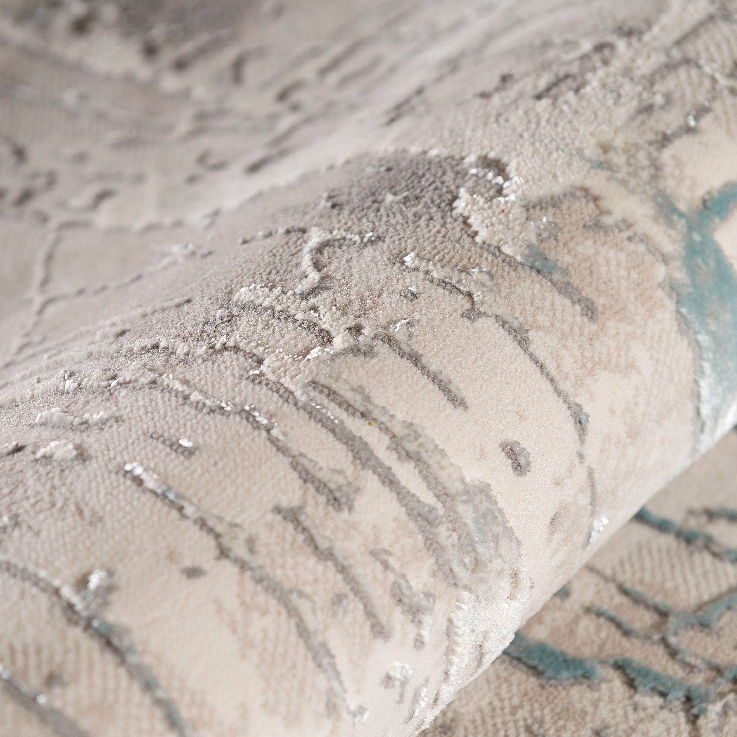 Sehrazat Teppich »Amatis 6630«, rechteckig, 12 mm Höhe, Hoch-Tief-Struktur, Wohnzimmer