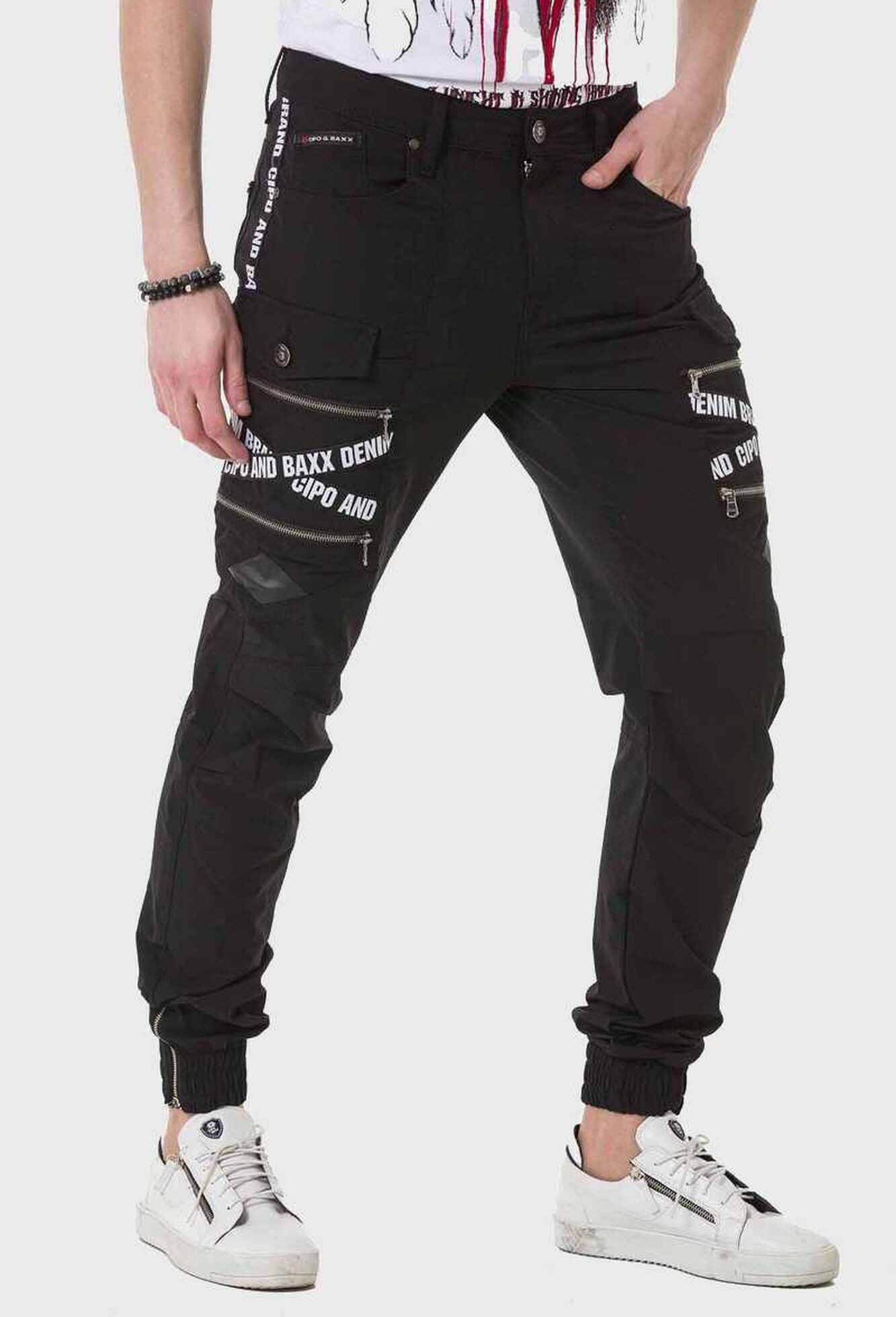 Cipo & Baxx Cargohose »Cipo & Baxx Hose«  mit Trendigen Markenschriftzügen