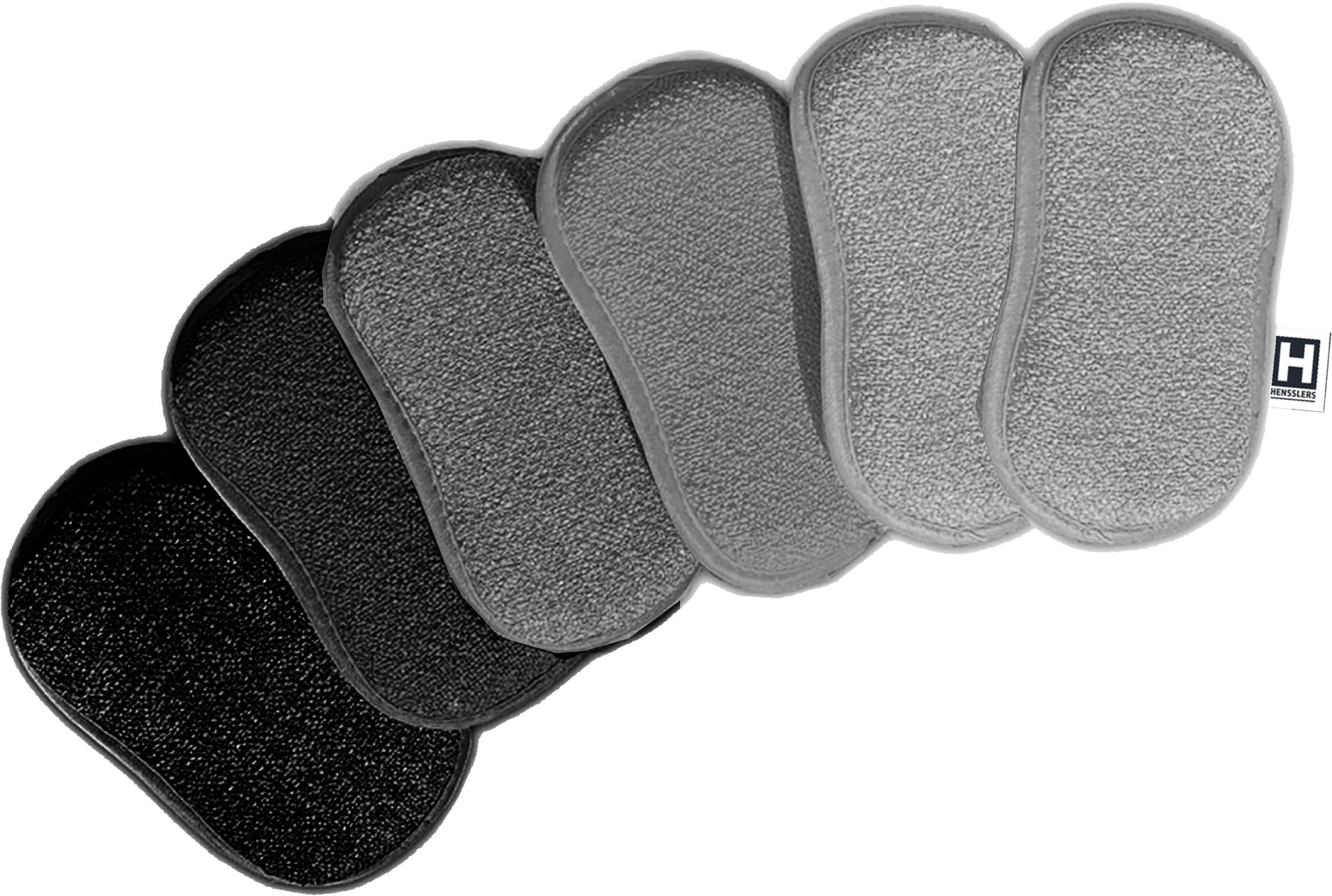 HENSSLERS Mikrofasertuch »2in1«, Mikrofaser, 10 cmx16 cm, (6 St.), 2 unterschiedliche Mikrofaserseiten