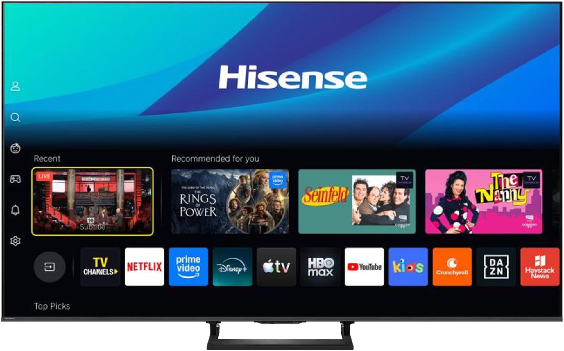 Hisense QLED-Fernseher »50U7DSE« 126 cm/50 ″ Smart-TV