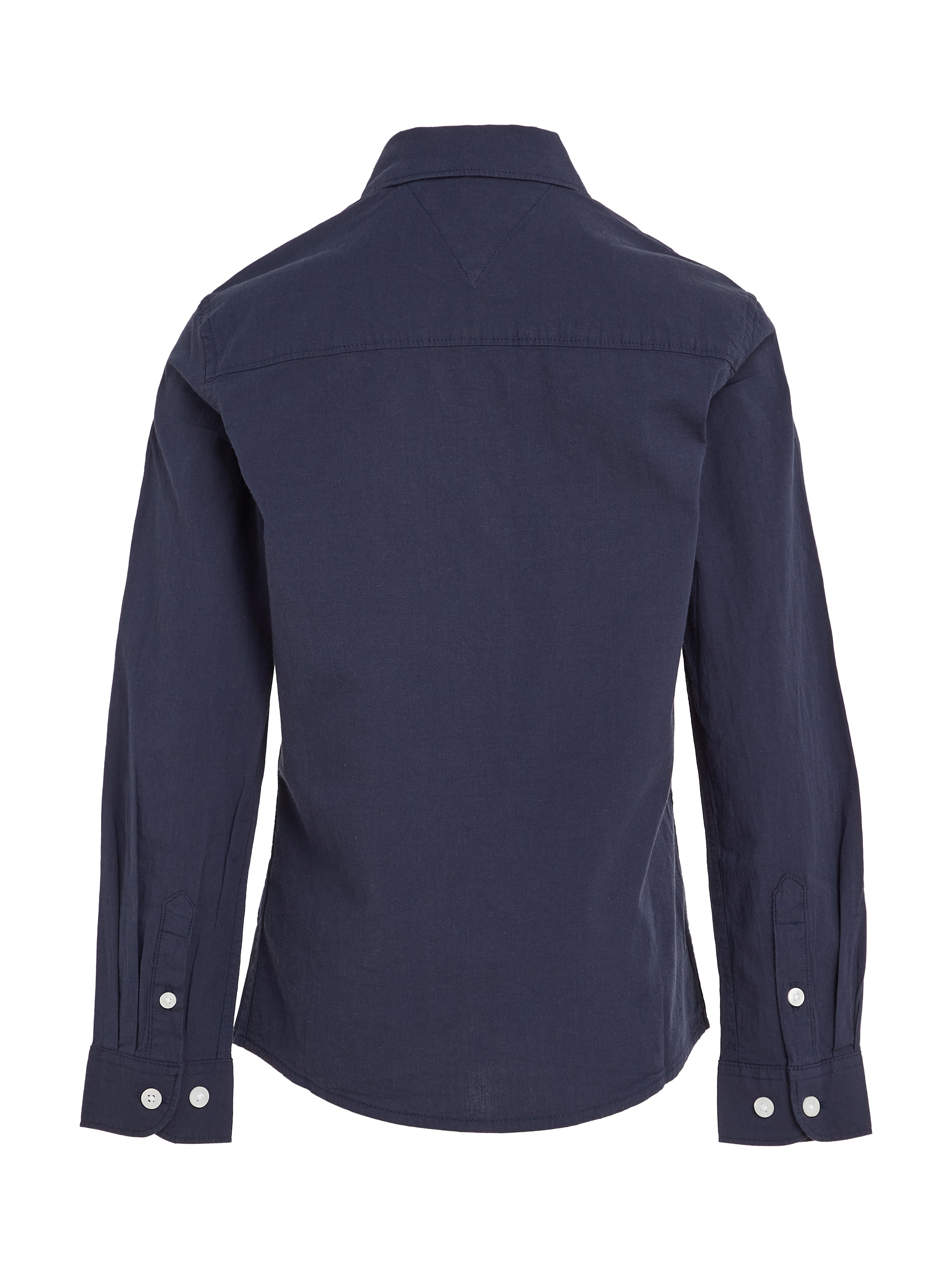 Tommy Hilfiger Langarmhemd »SOLID STRETCH POPLIN SHIRT L/S«, Kinder Kids Junior MiniMe,für Jungen