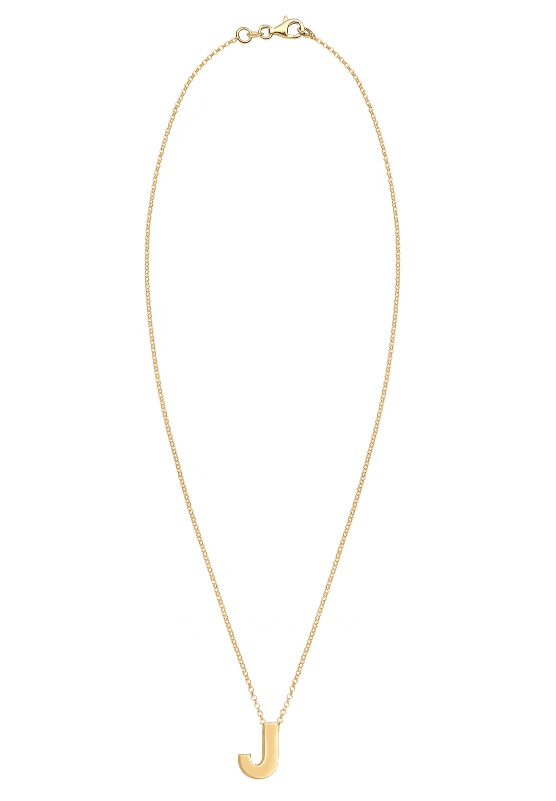 Elli Kette mit Anhänger »Halskette Buchstabe J Initialen 925 Sterling Silber«