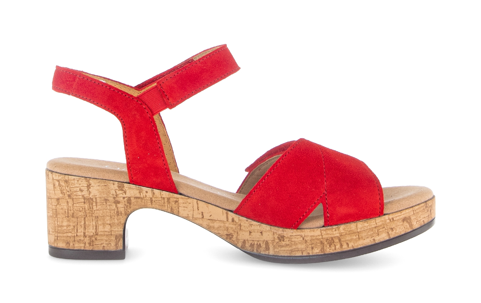 Gabor Sandalette »Kreta«  Blockabsatz, Plateau, Sommerschuh mit zwei Klettverschlüssen, G-Weite