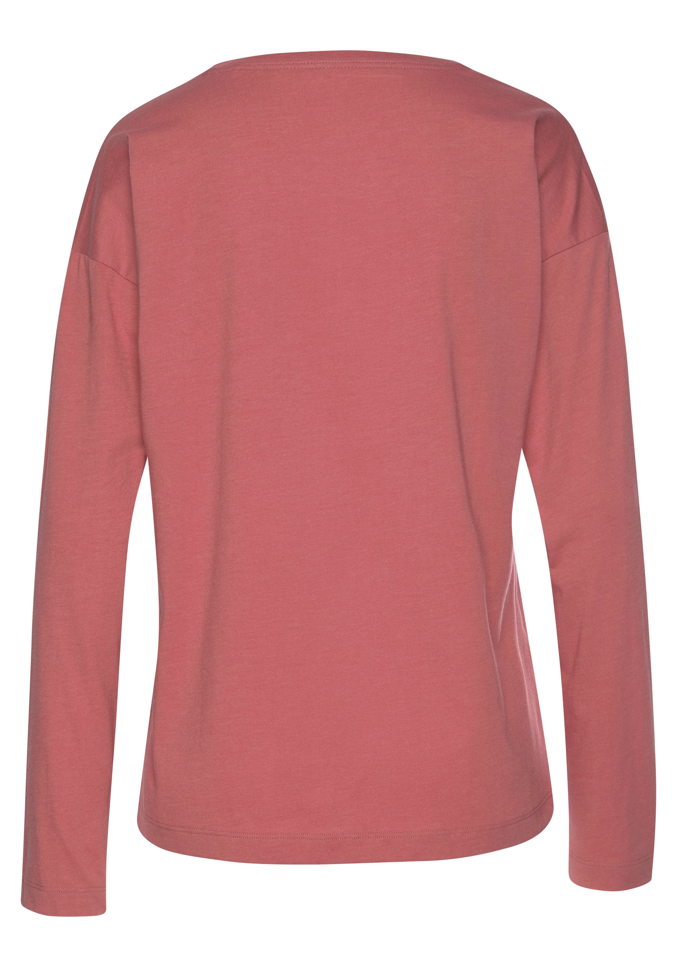 Vivance Dreams Pyjama 2-teilig, 2 tlg. mit Schriftprint und gemusterter Hose