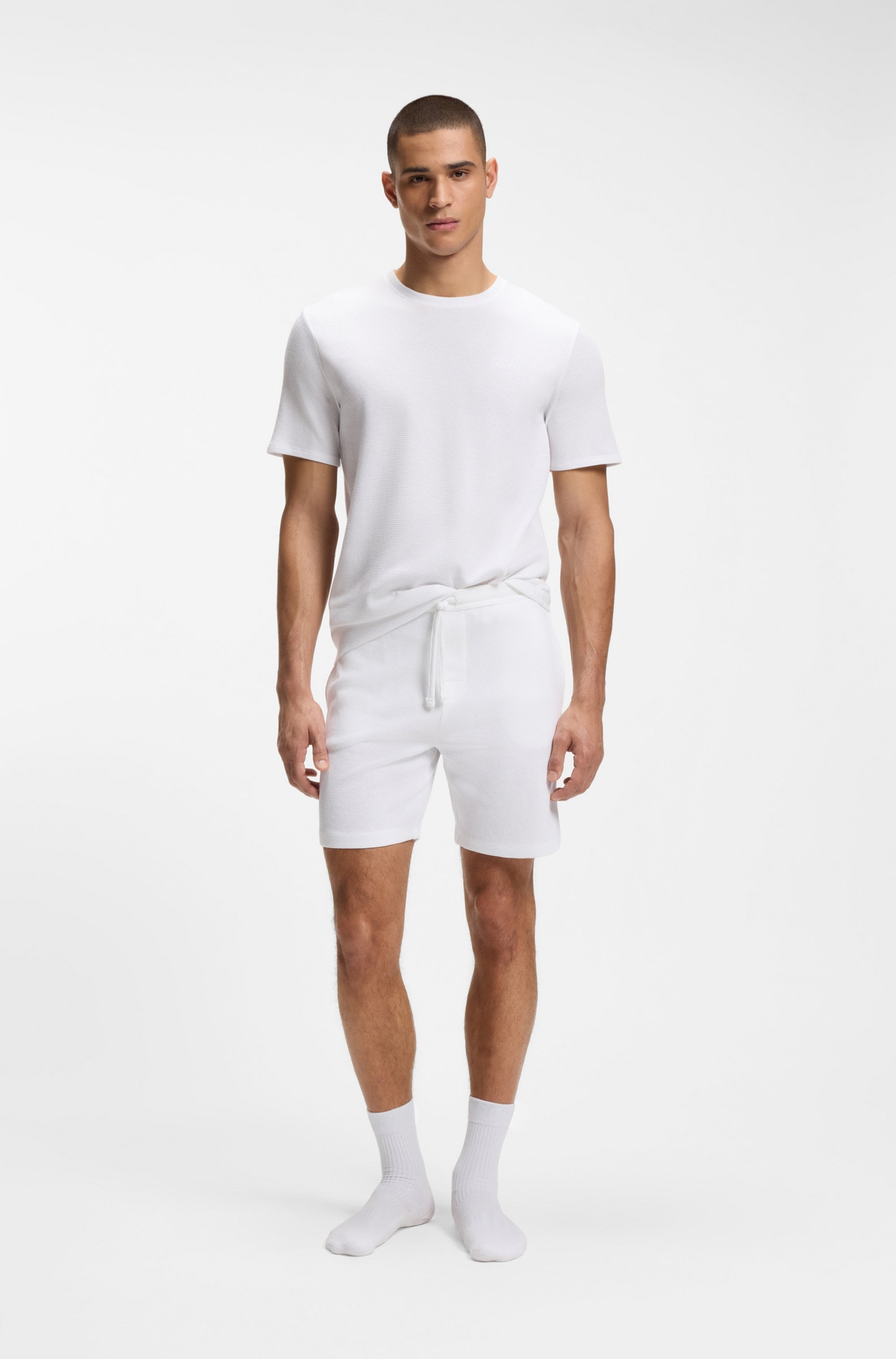 BOSS Pyjamaoberteil »Waffle T-Shirt«