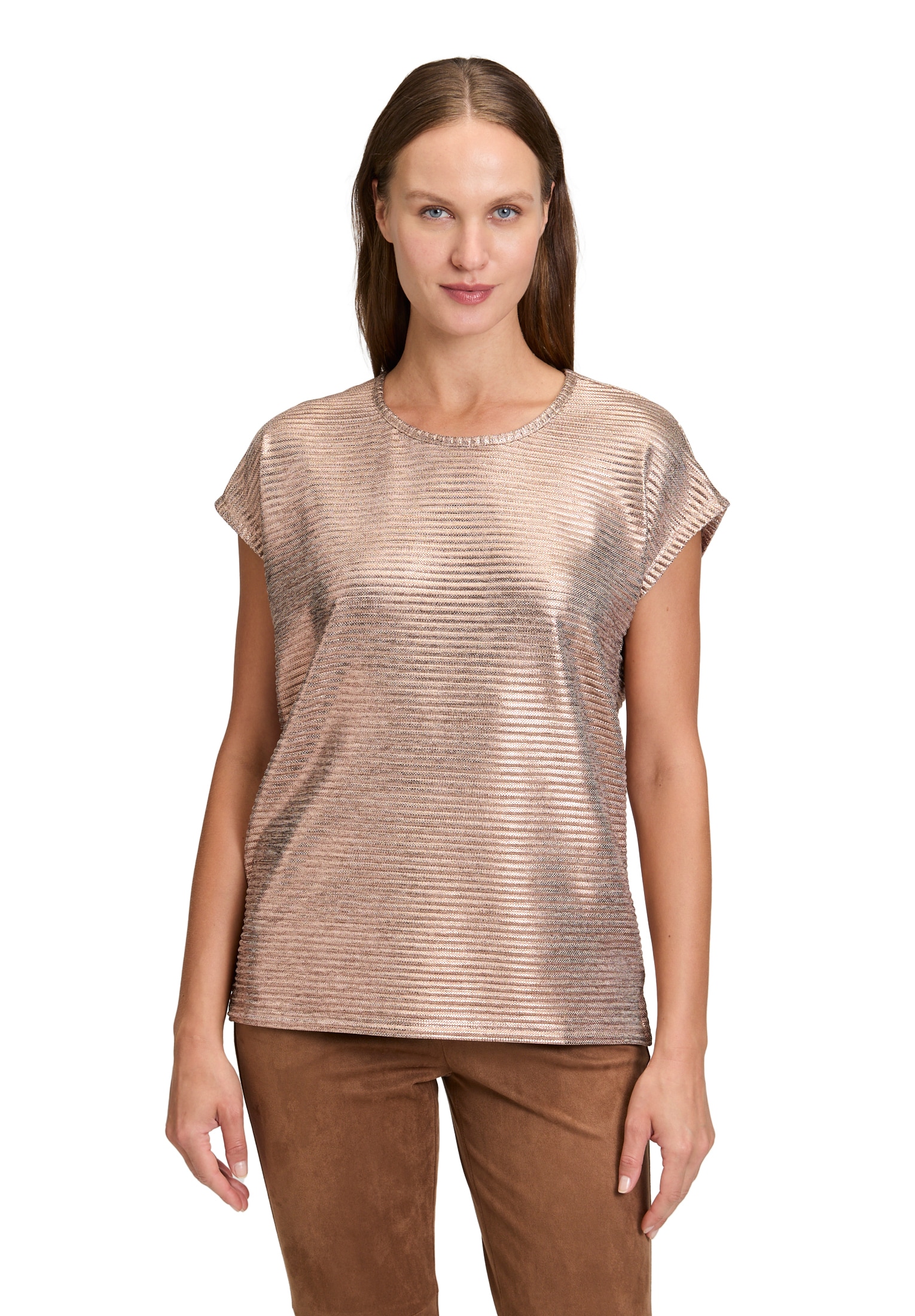 Betty Barclay Kurzarmshirt »Casual-Shirt mit Glanzeffekt«