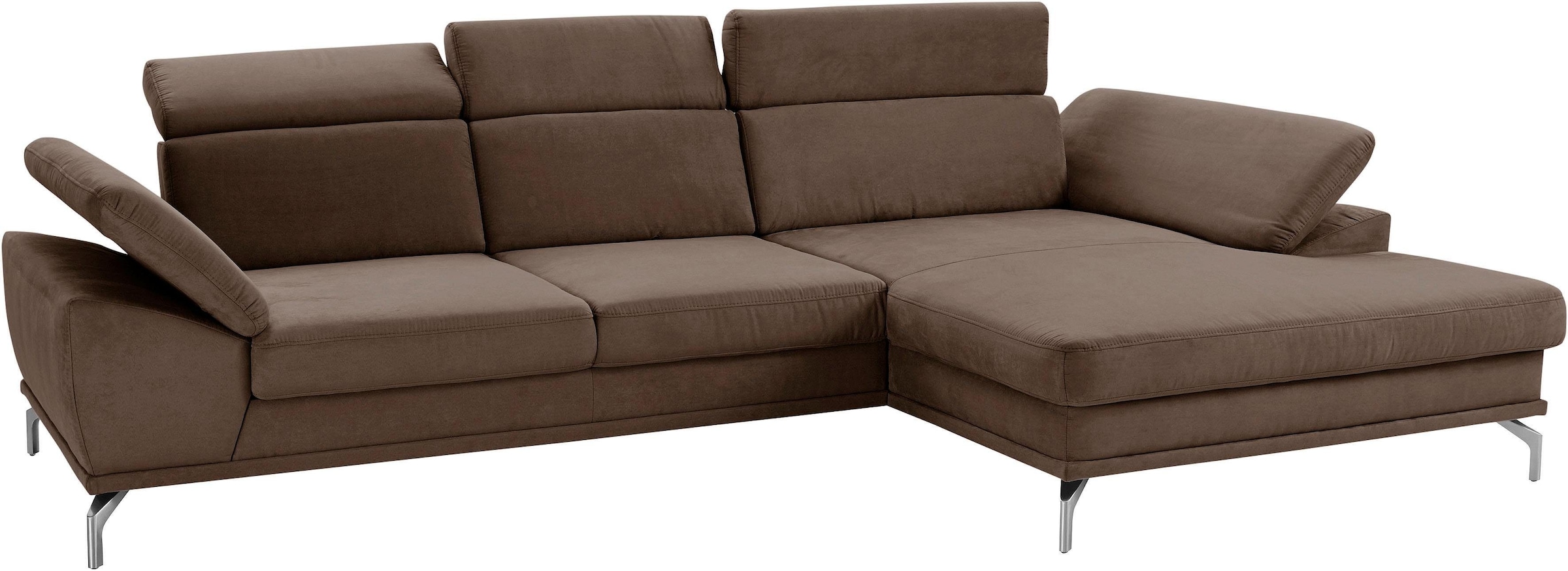 sit&more Ecksofa »Scorpio L-Form«, inklusive Sitztiefenverstellung, wahlweise mit Kopfverstellung