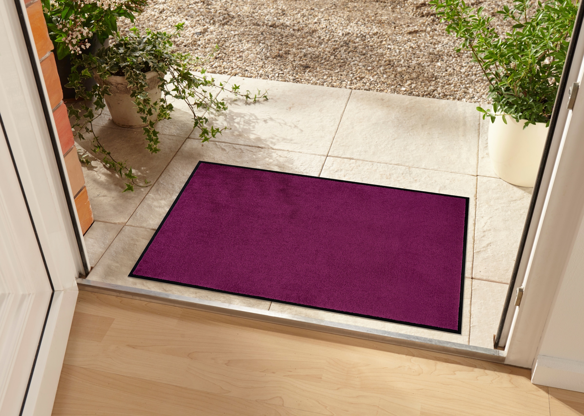 my home Fußmatte »Triton«, rechteckig, 7 mm Höhe, Schmutzfangmatte, Türmatte, In- und Outdoor, Läufer, waschbar