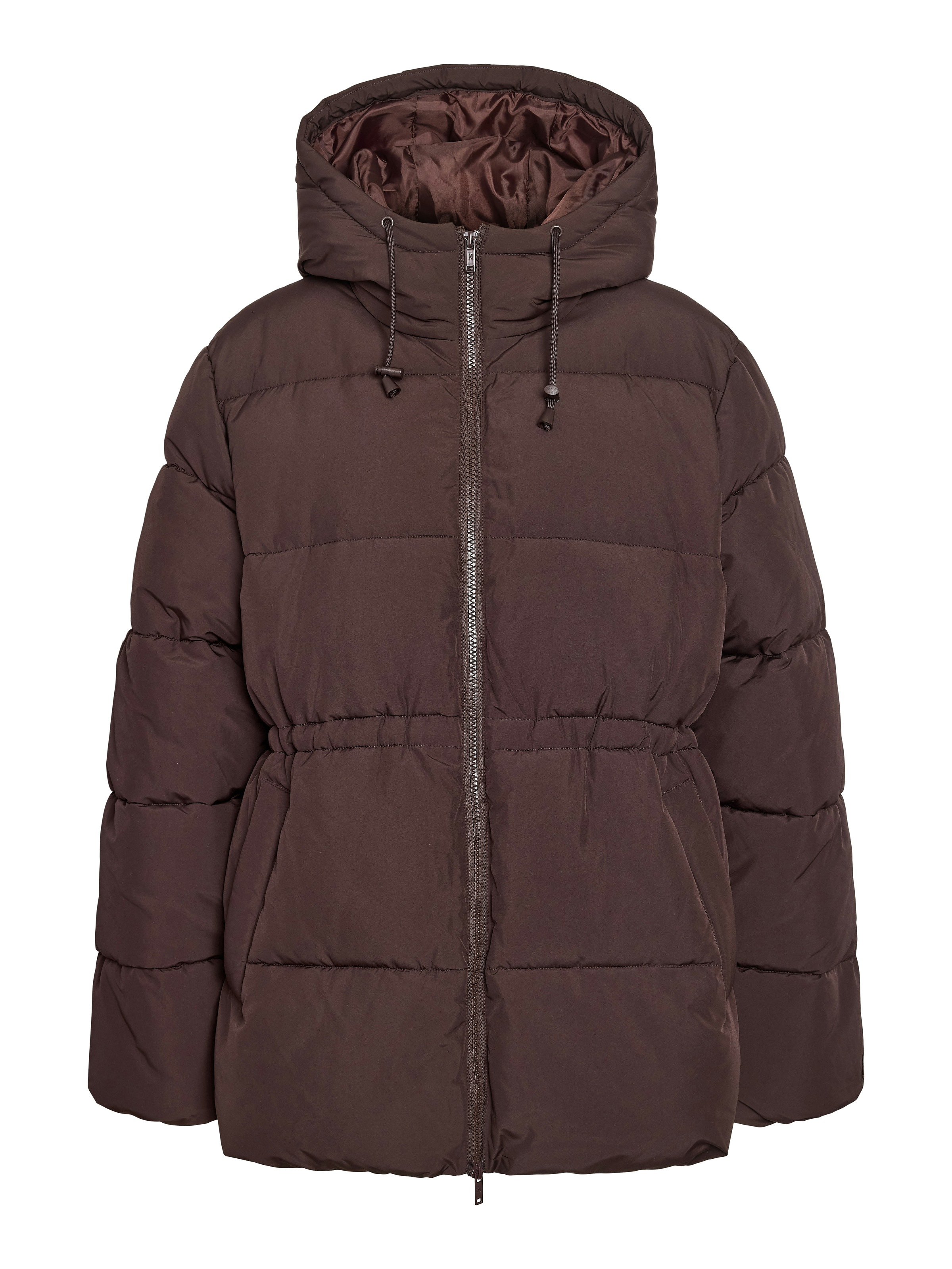 Noisy may Steppjacke »NMROSY WAISTED PUFFER JACKET NOOS« mit Kapuze Kunstfaser
