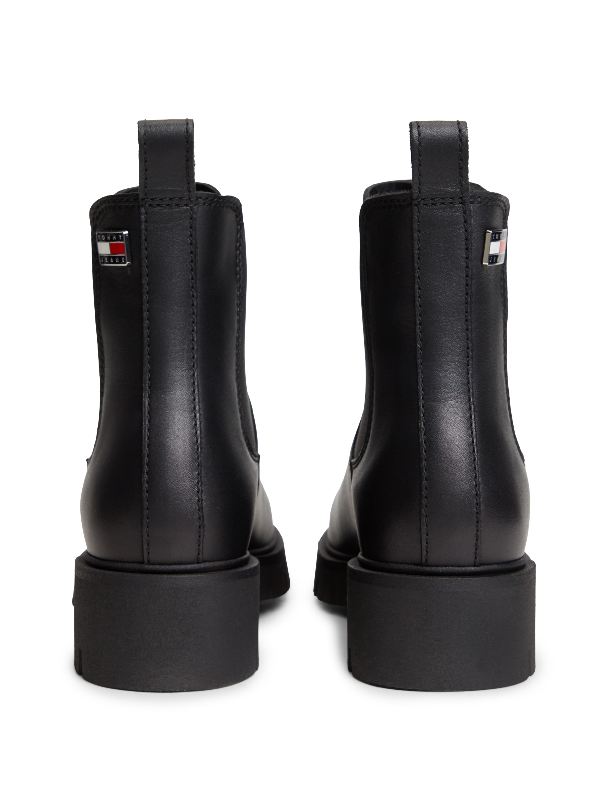 Tommy Jeans »TJW CLEATED CHELSEA BOOTS«  Blockabsatz, Schlupfboots mit zweckmäßiger Anziehlasche